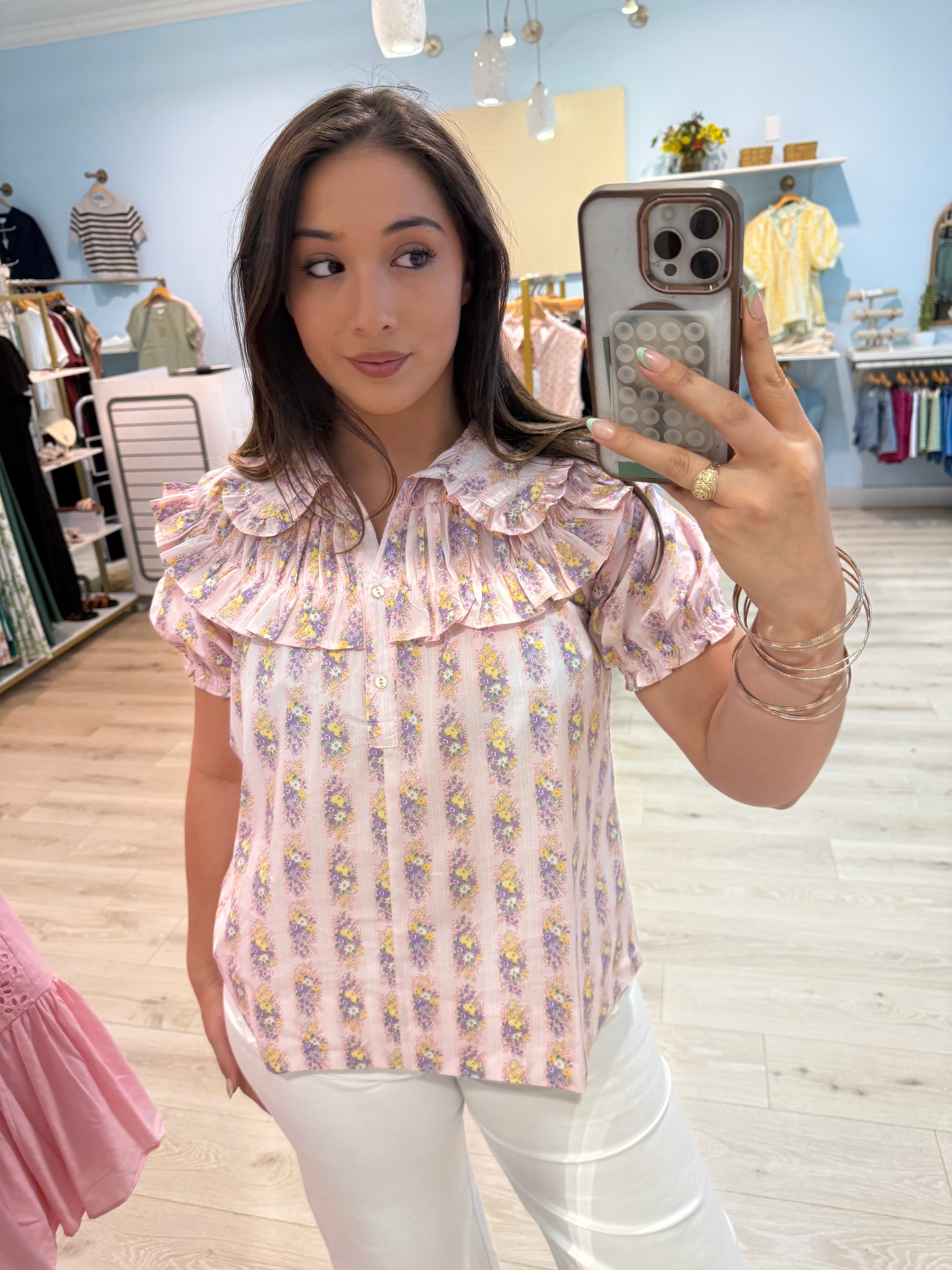 100% cotton love blouse