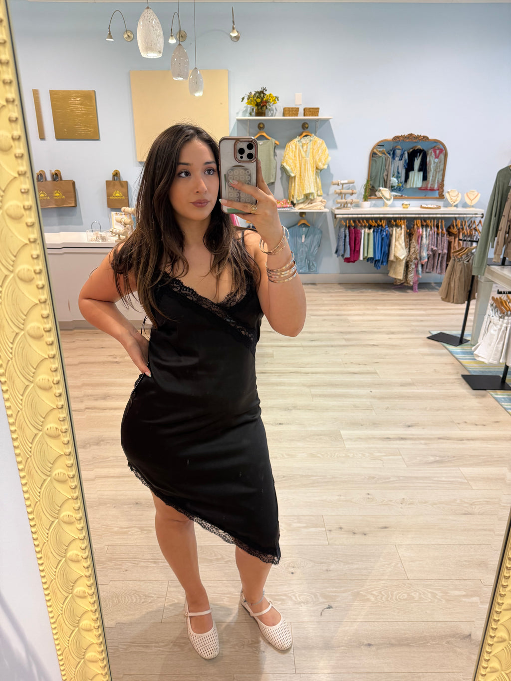 Lace asymmetrical dress
