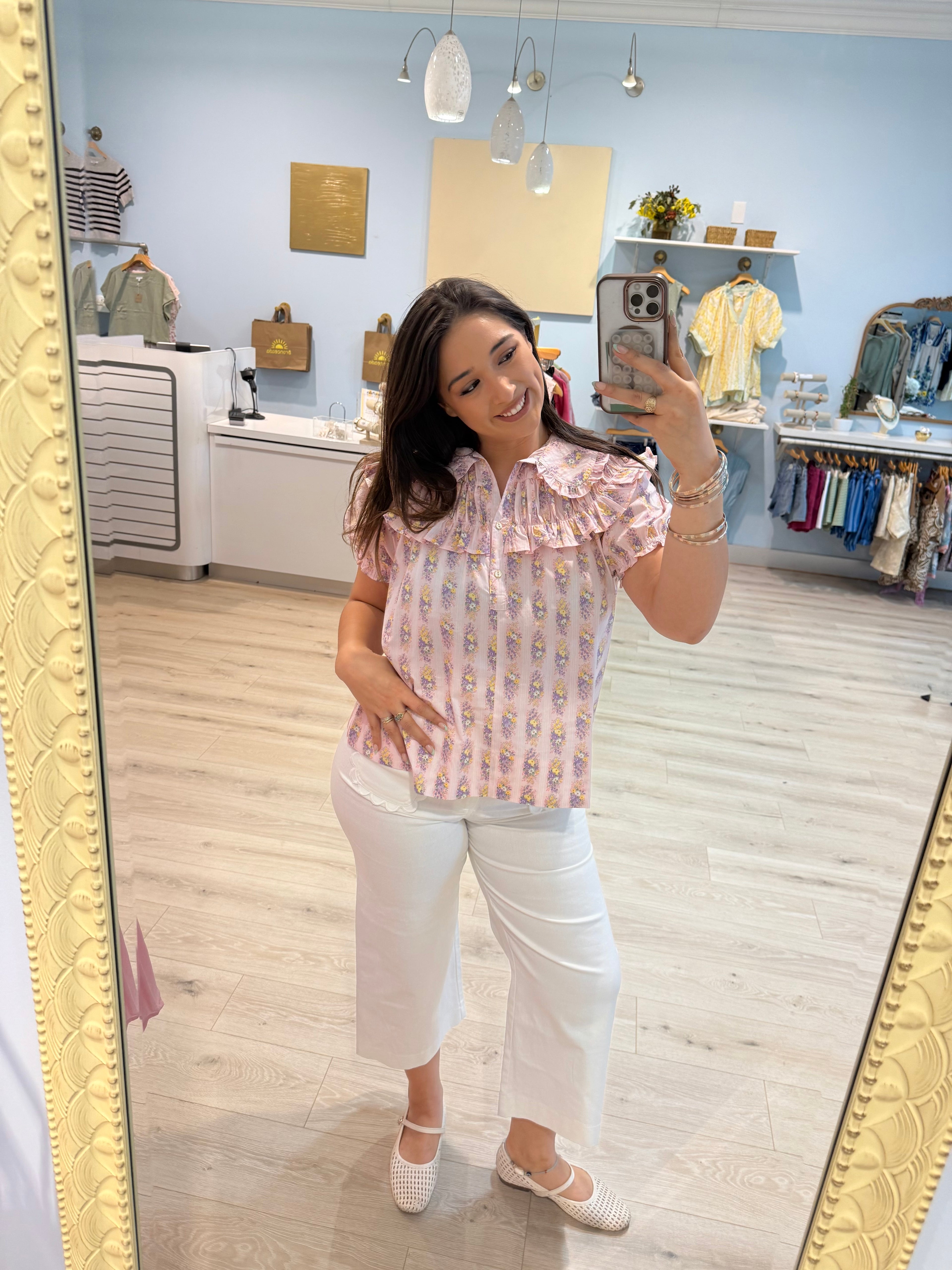 100% cotton love blouse