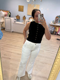 white front pocket jeans