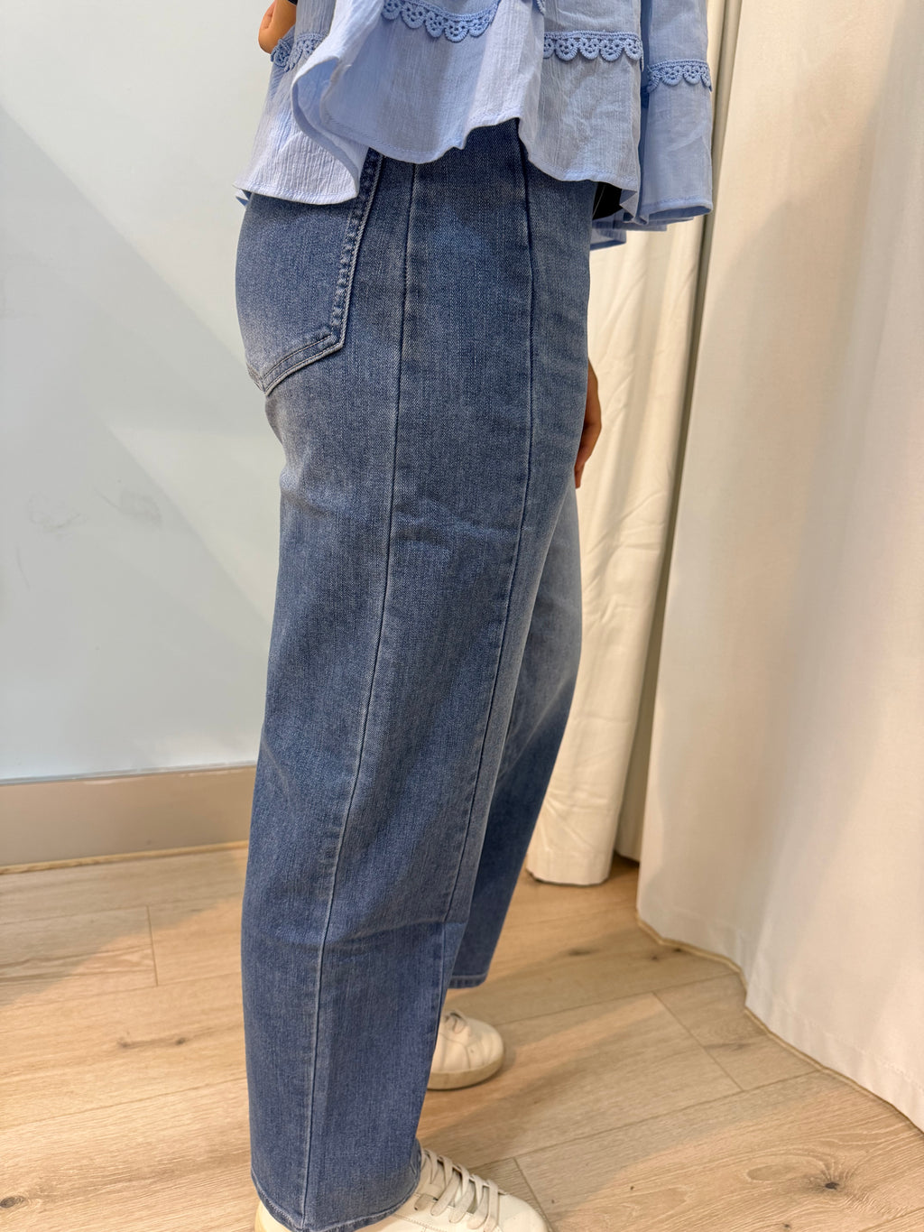 side seam detail jeans