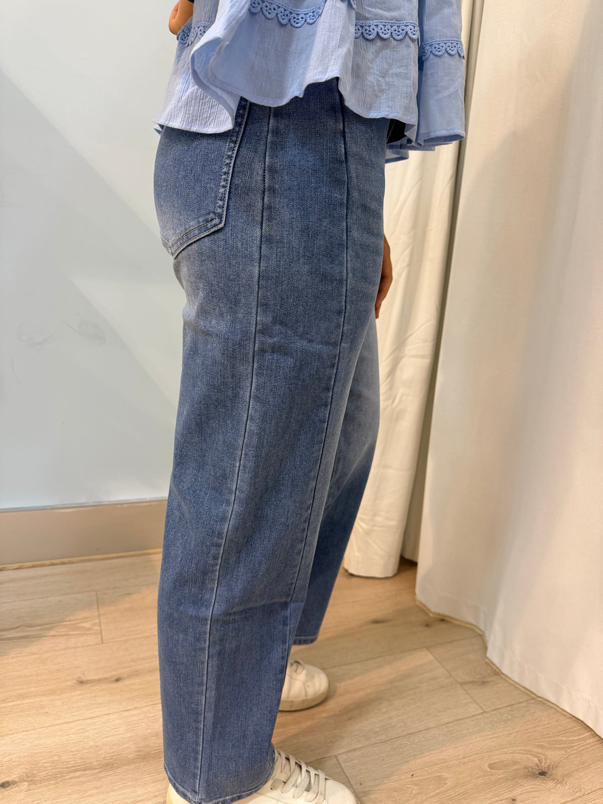 side seam detail jeans