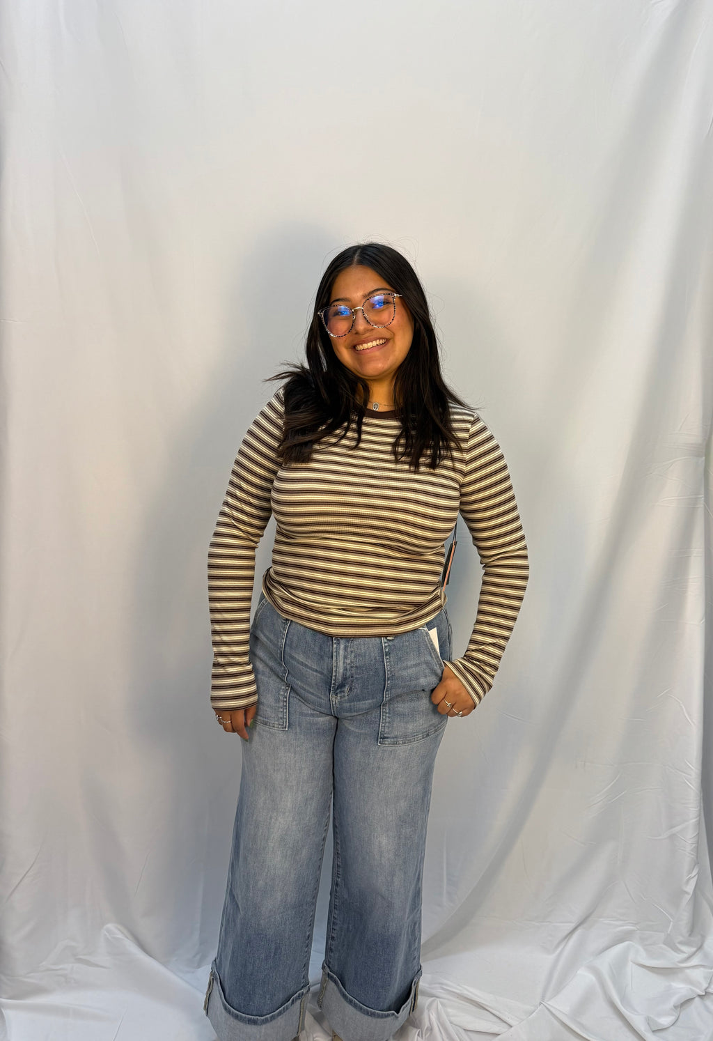 stripped essential long sleeve