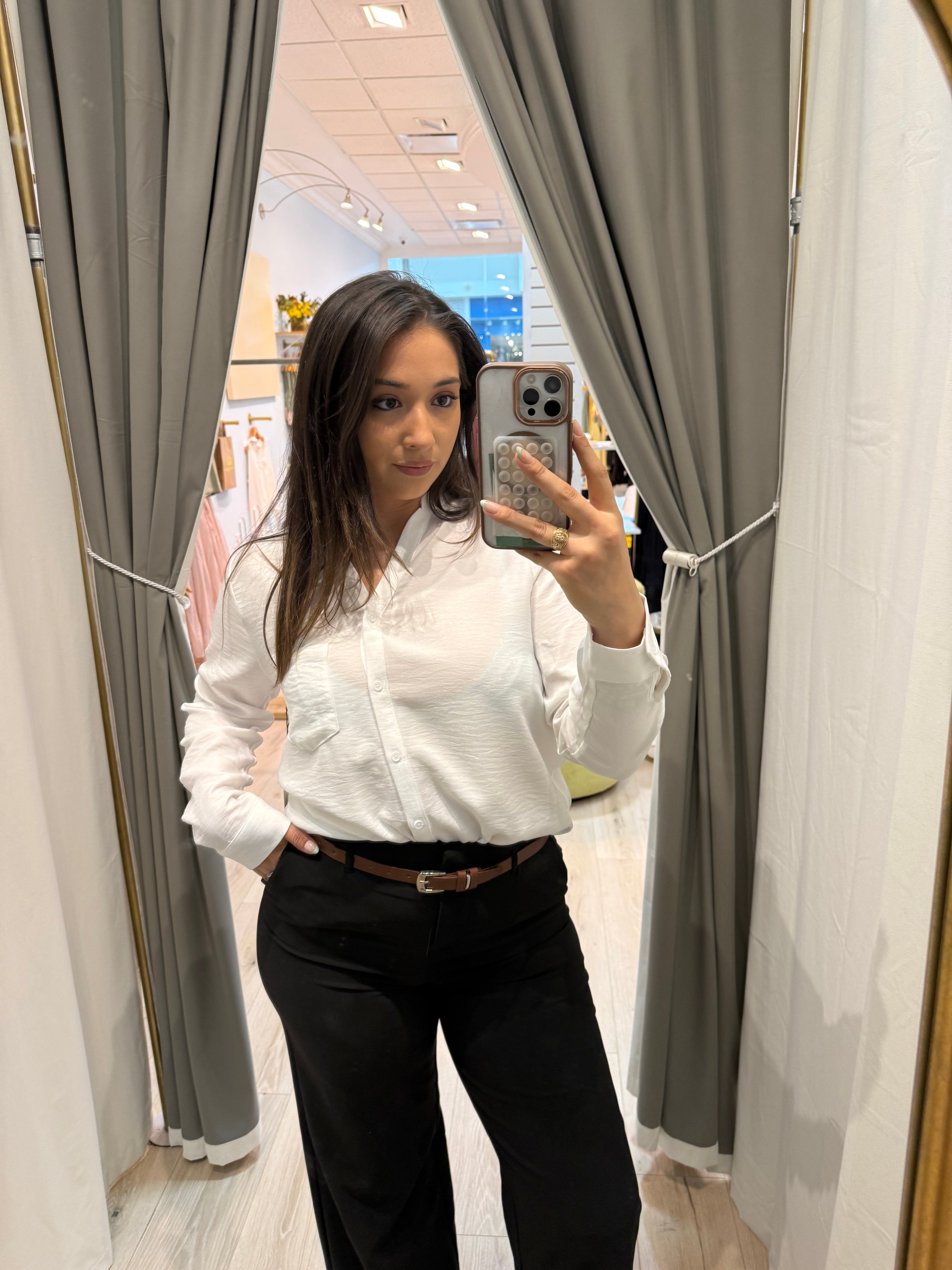 White formal button up