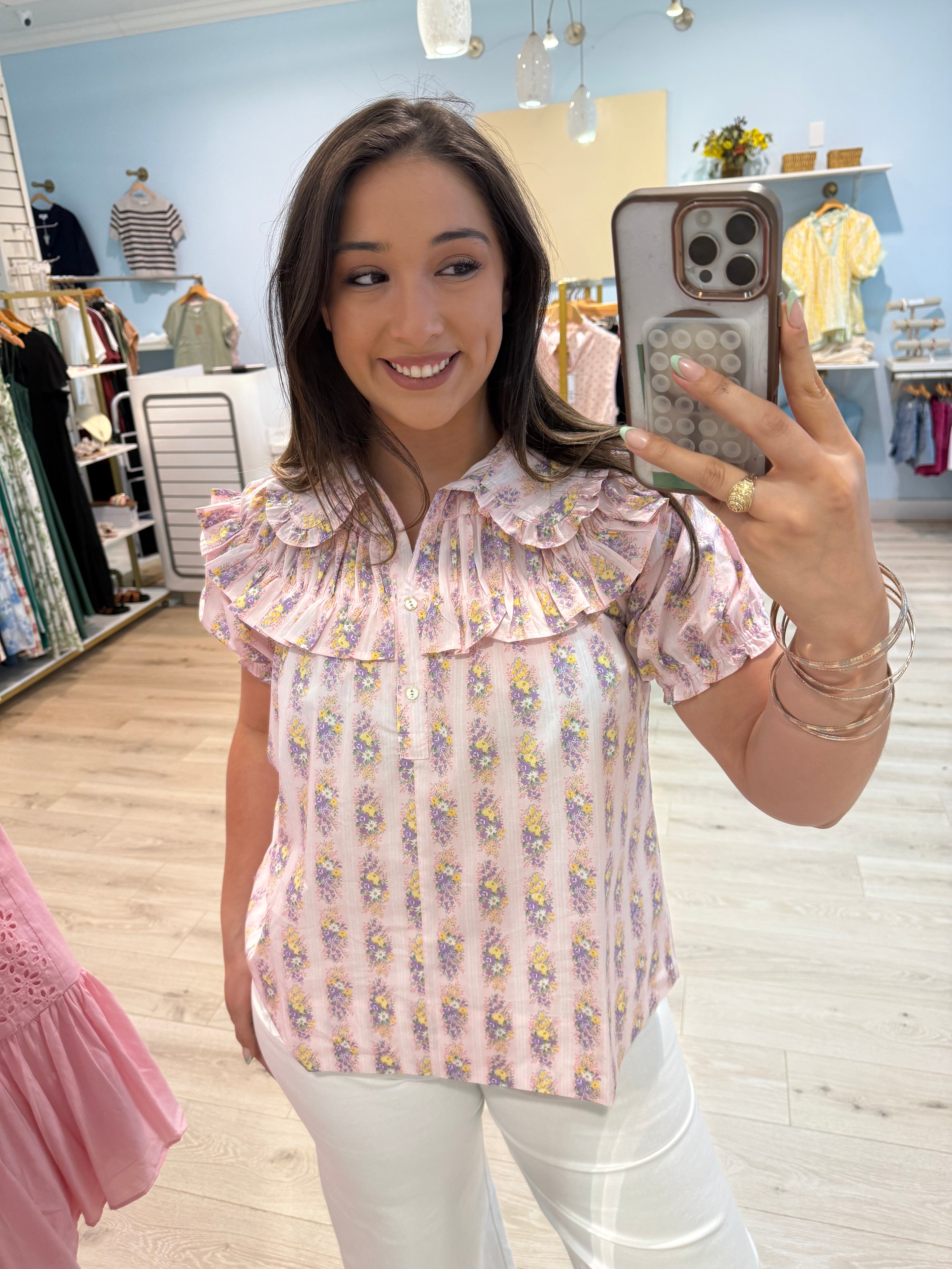 100% cotton love blouse