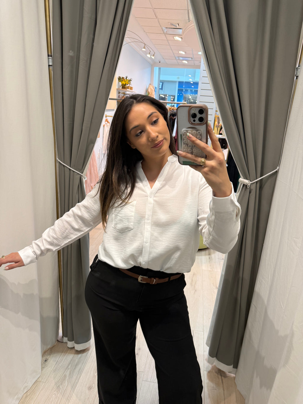 White formal button up