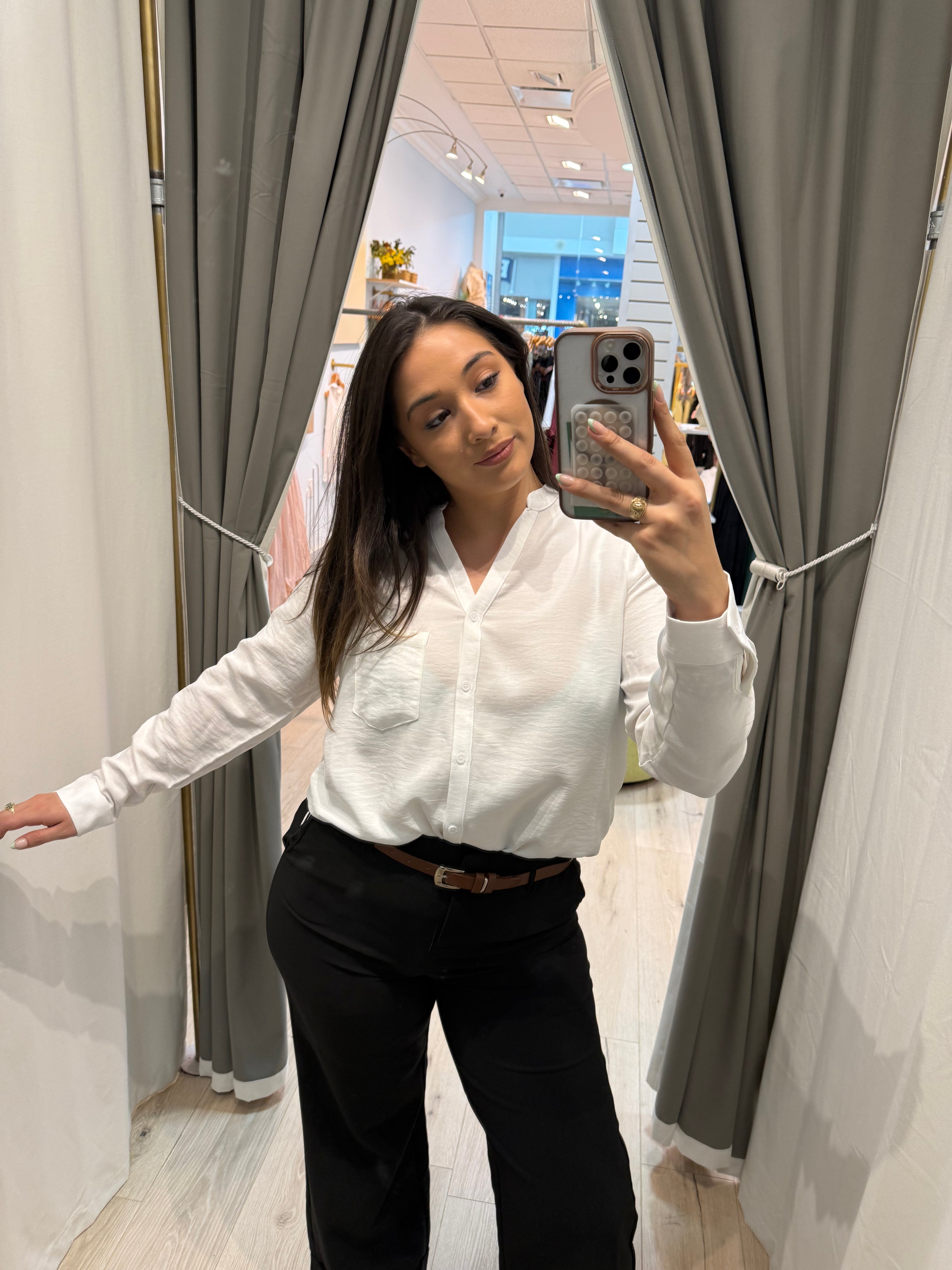 White formal button up