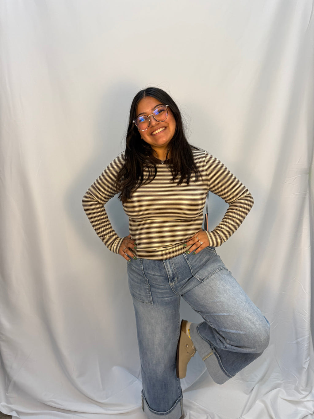 stripped essential long sleeve
