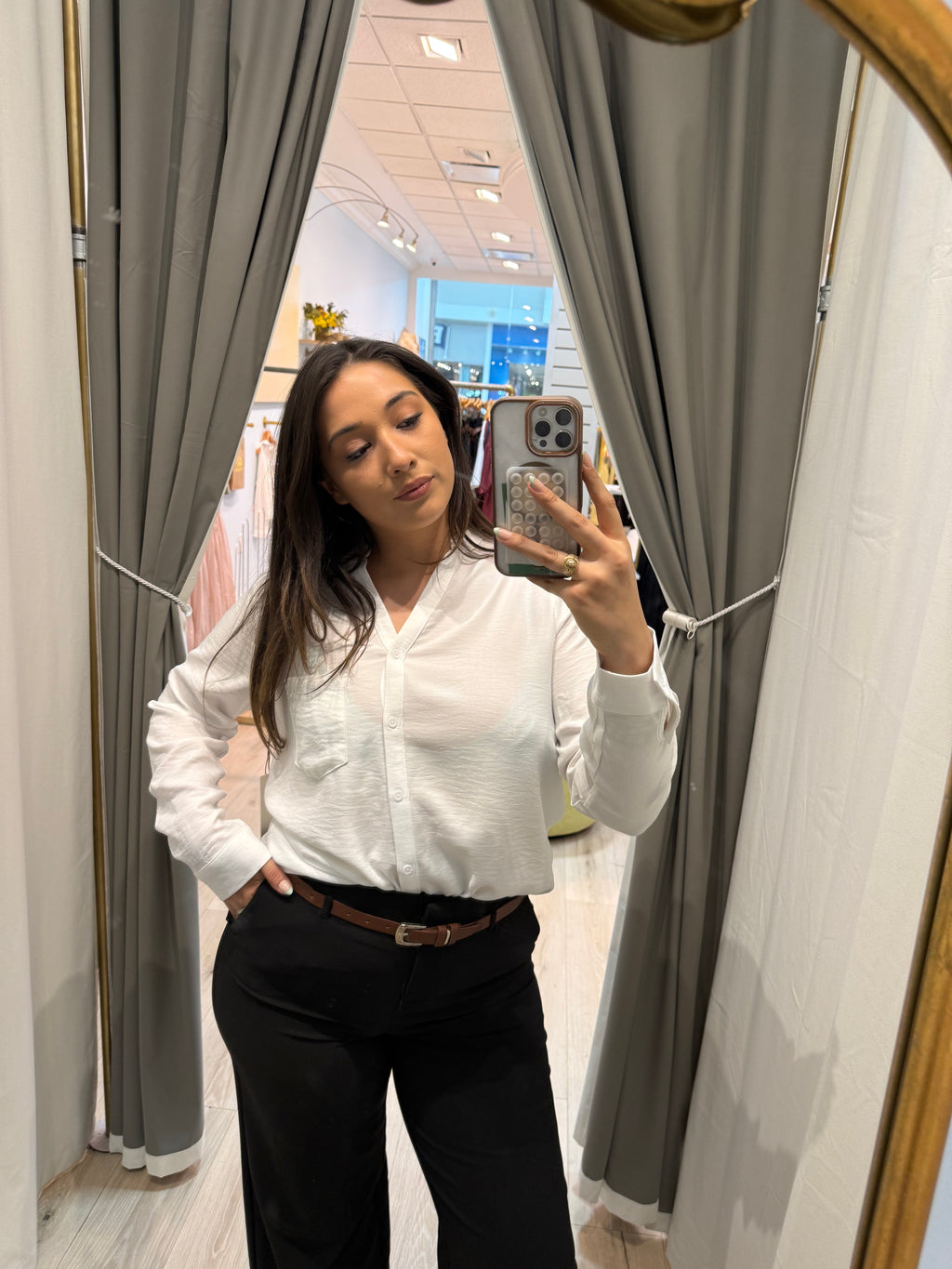 White formal button up