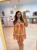 paisley babydoll dress
