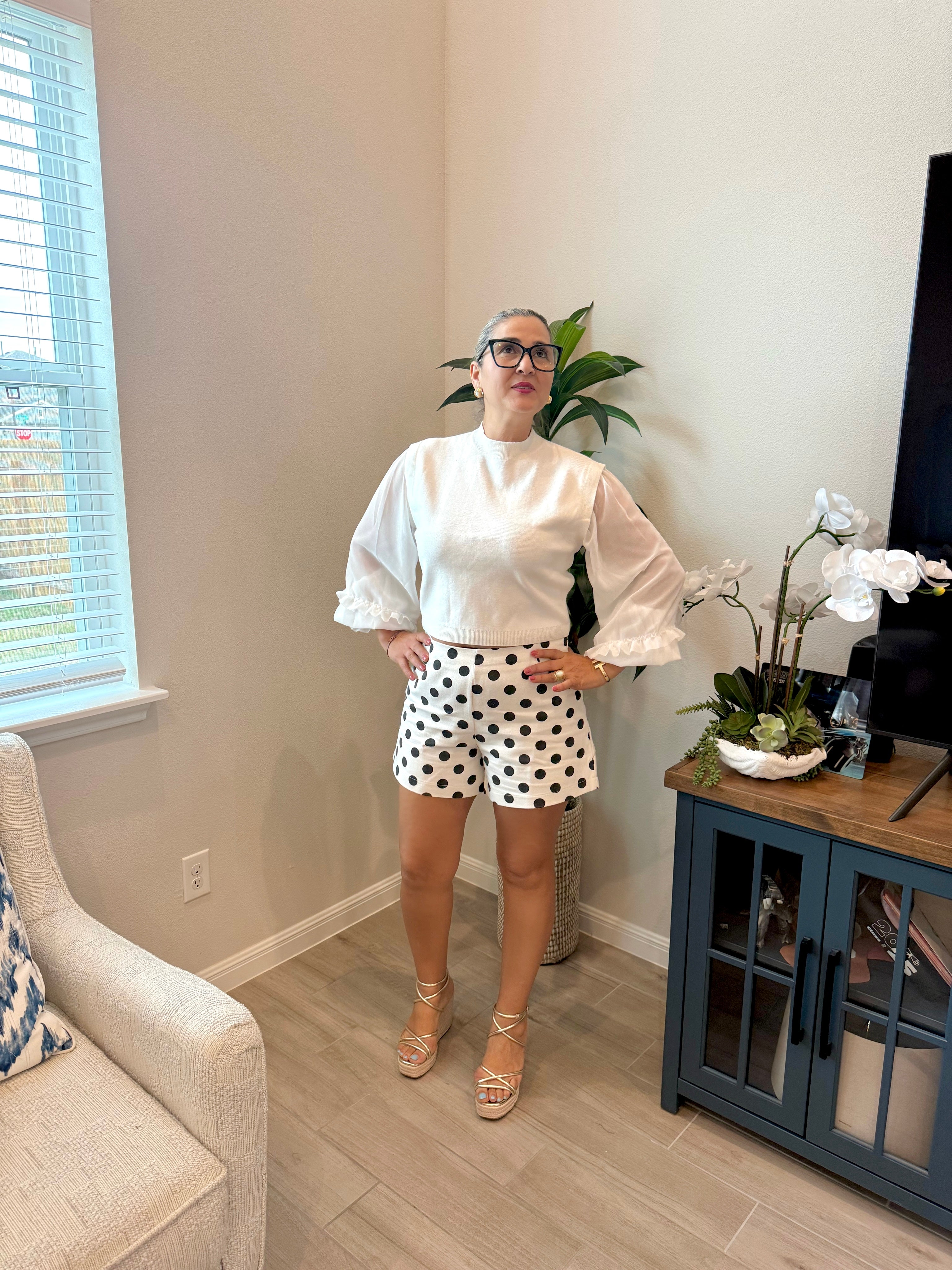 polka dot shorts