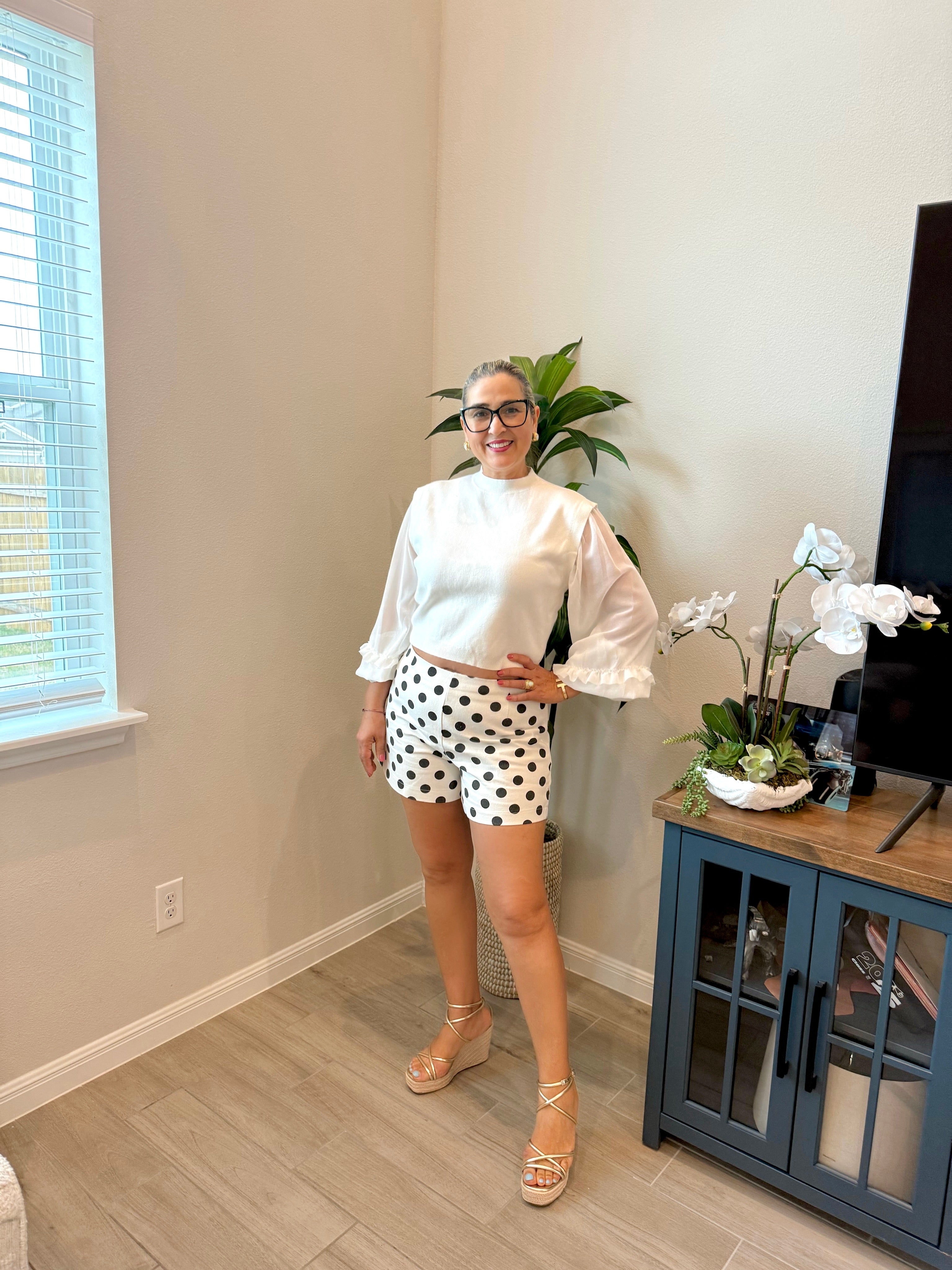 polka dot shorts