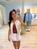 pale  button up top