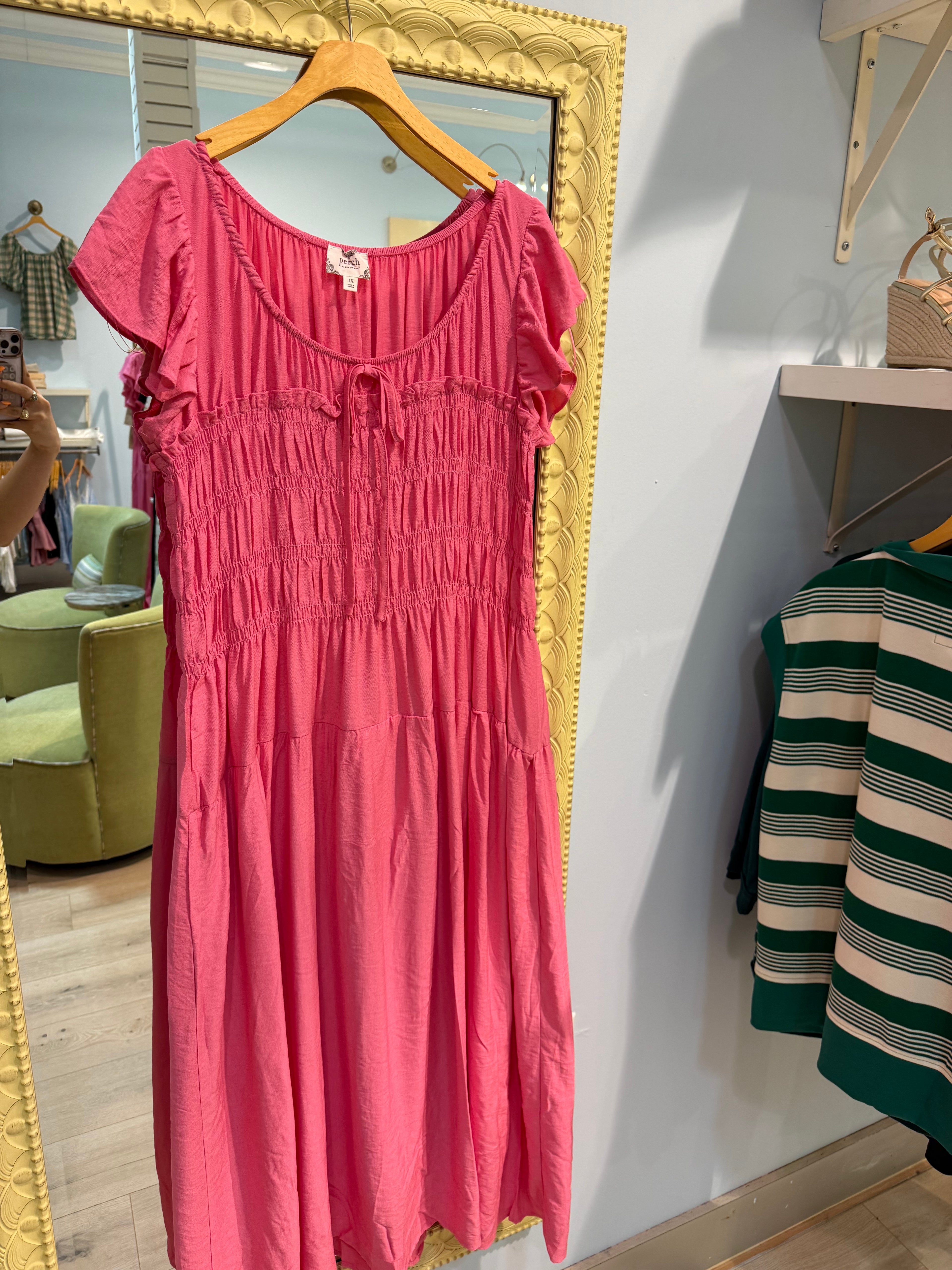 plus size ruffled maxi dress