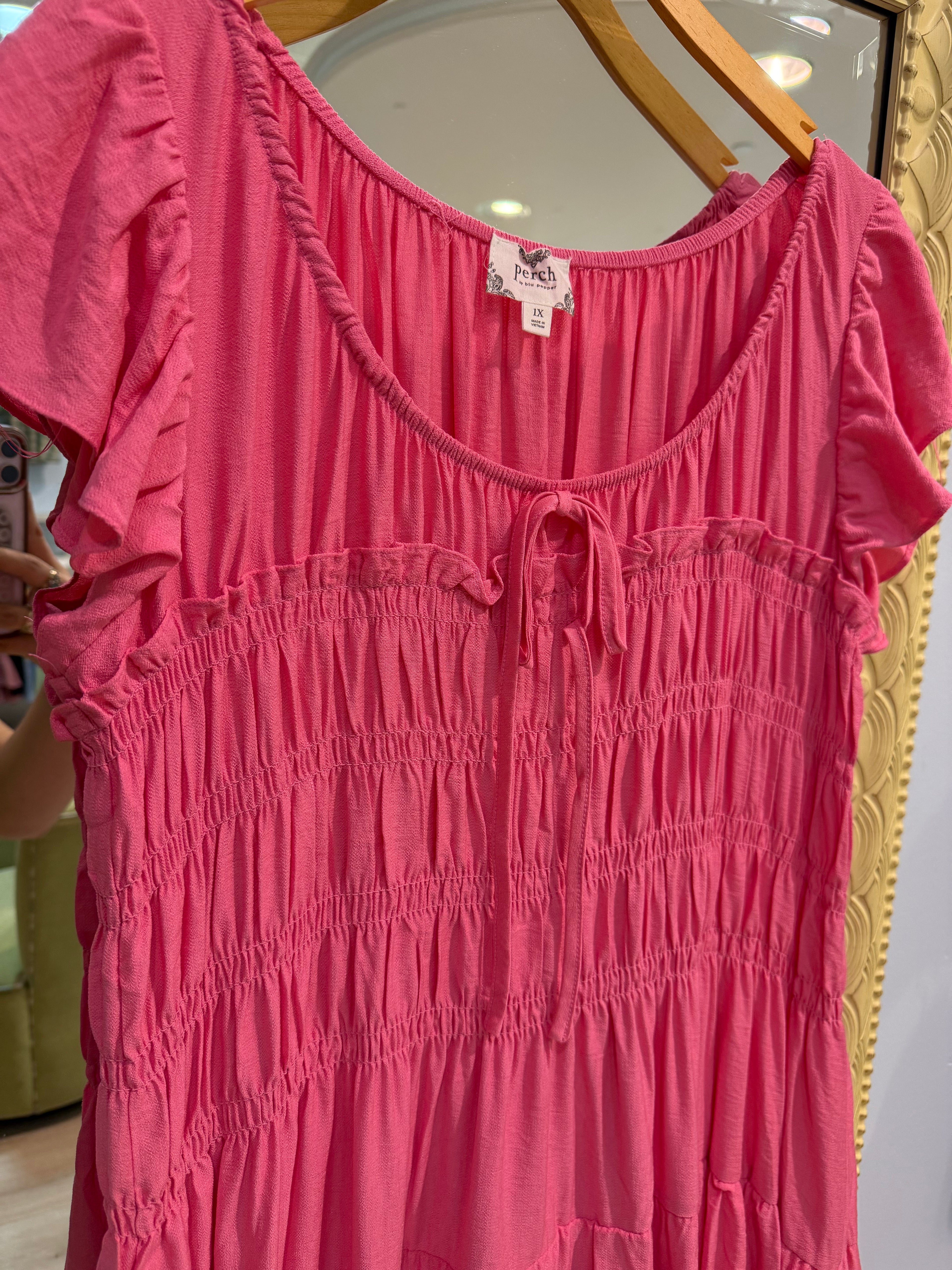 plus size ruffled maxi dress