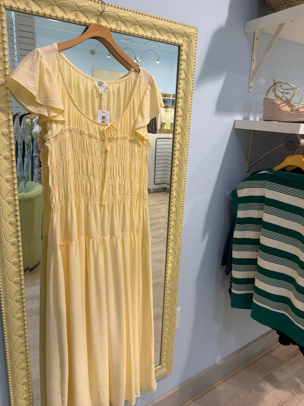 plus size ruffled maxi dress