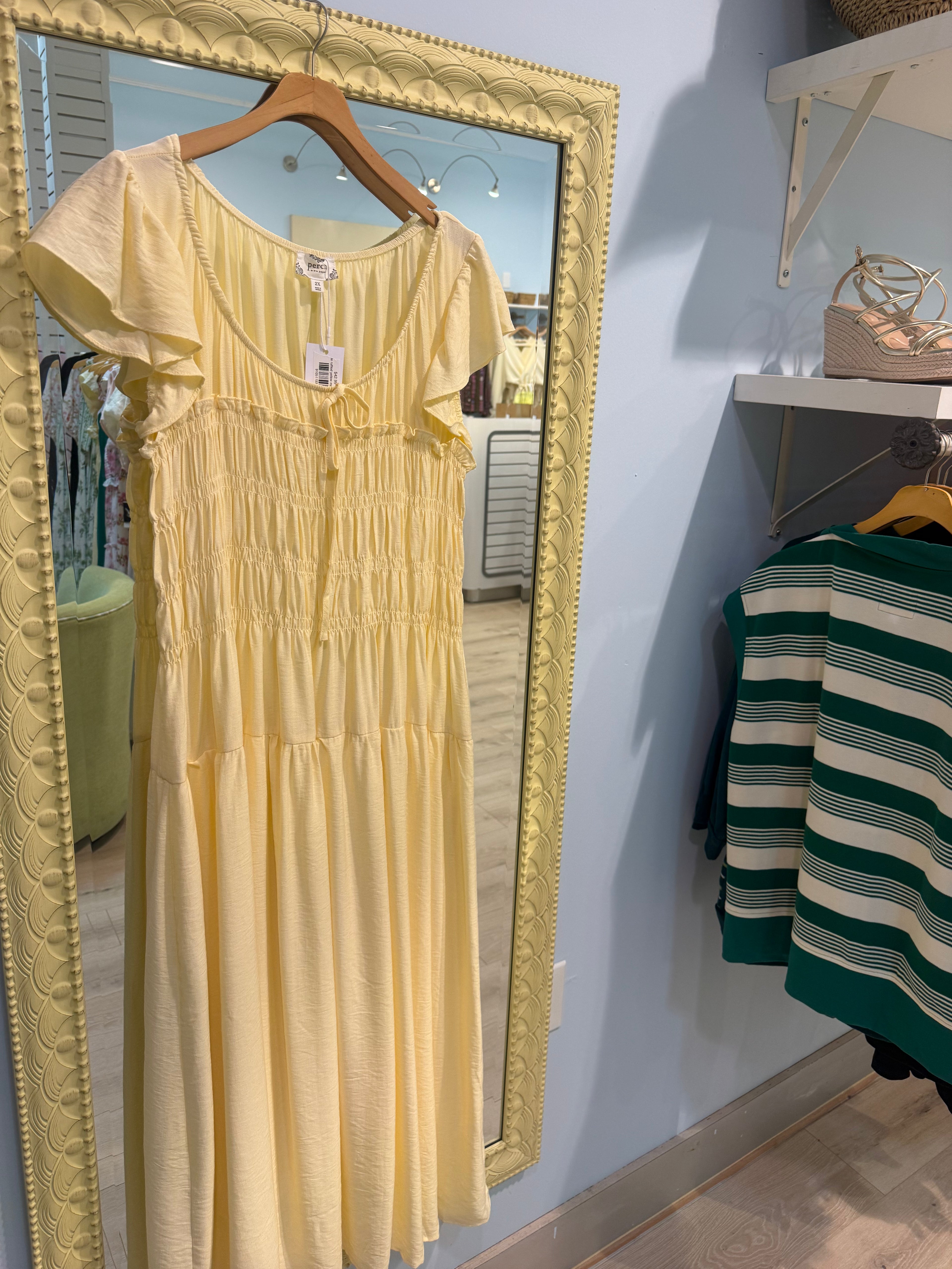 plus size ruffled maxi dress