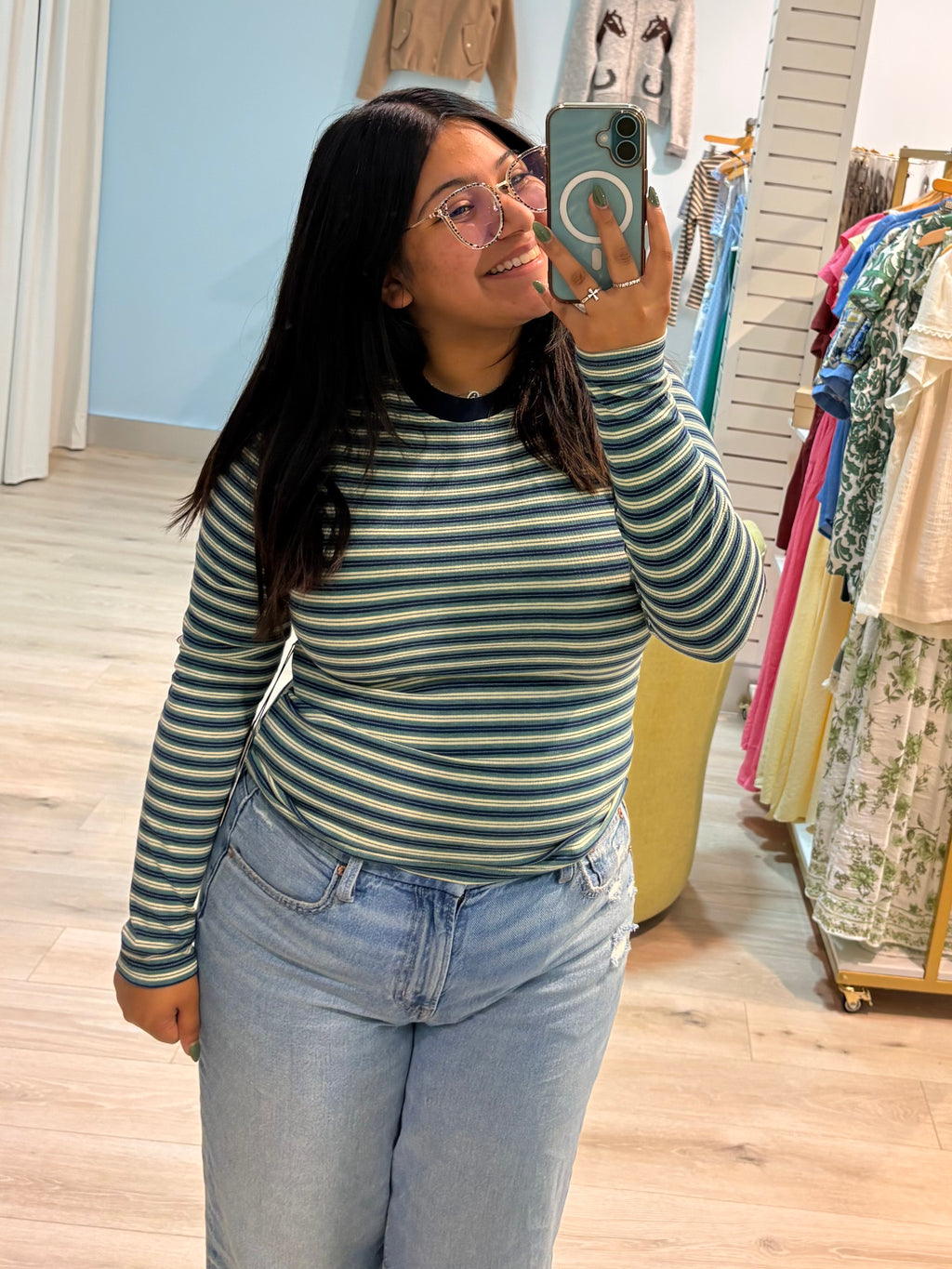 stripped essential long sleeve