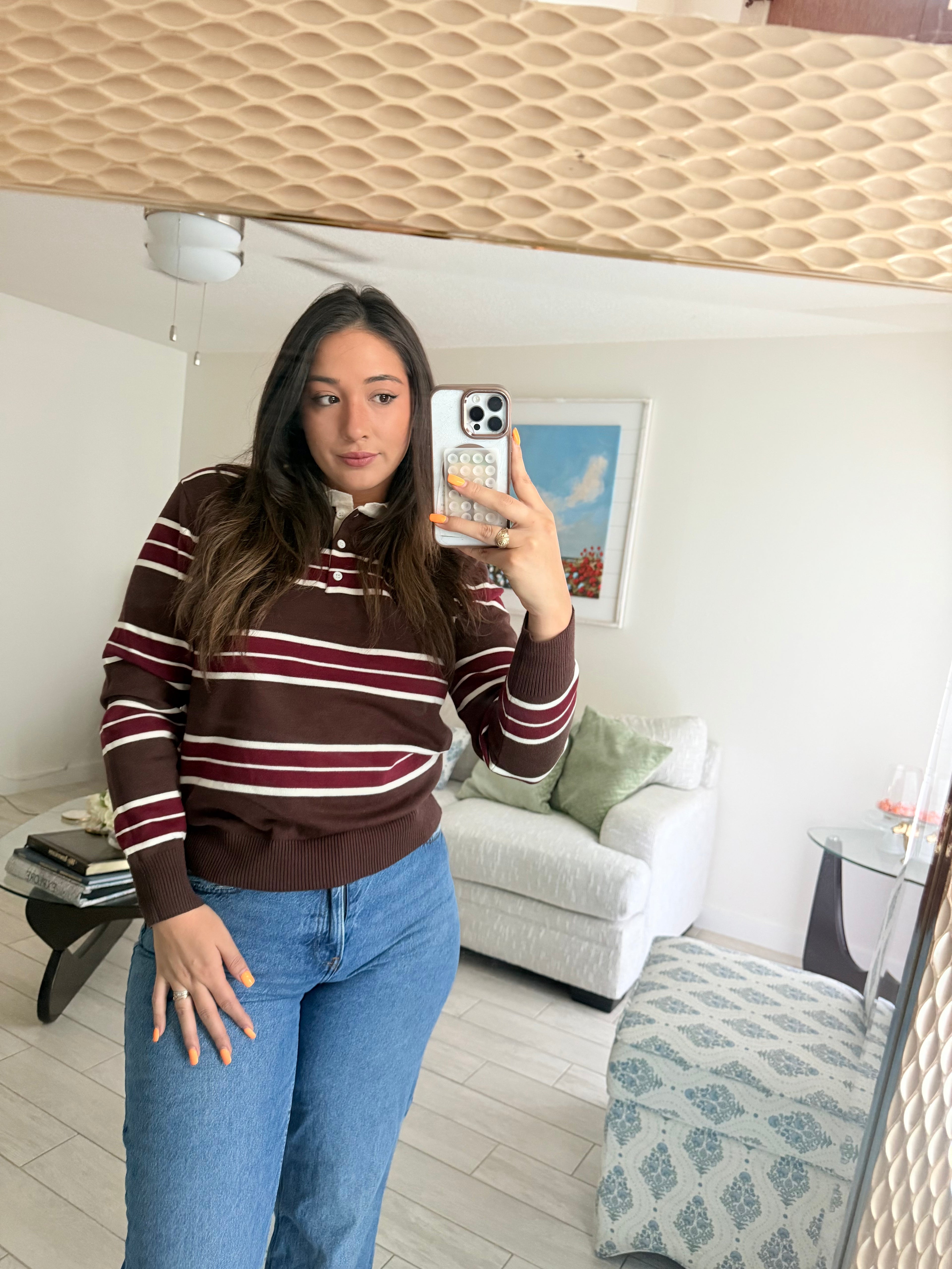 berry collared long sleeve