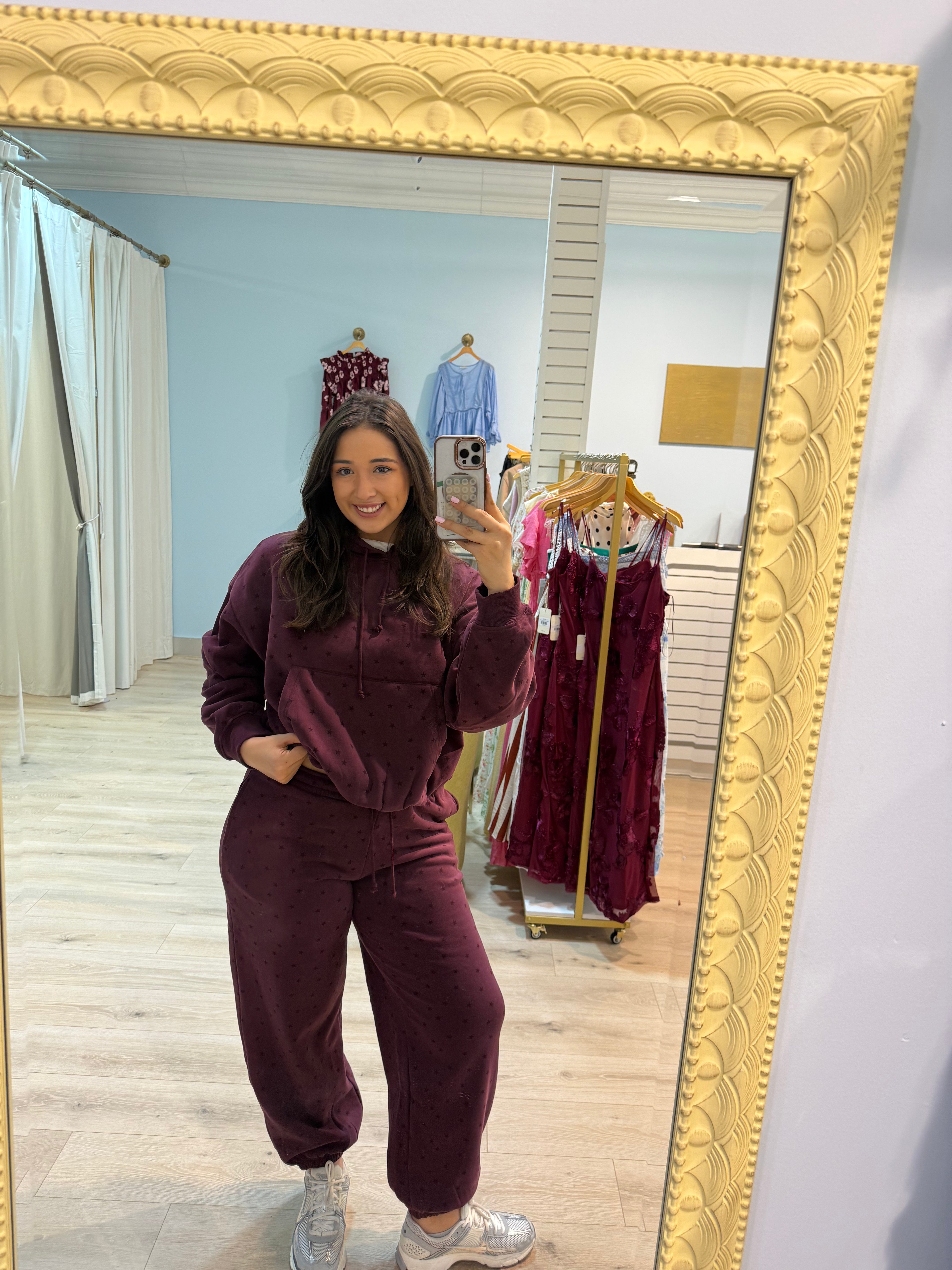 Star Bubble hem Hoodie