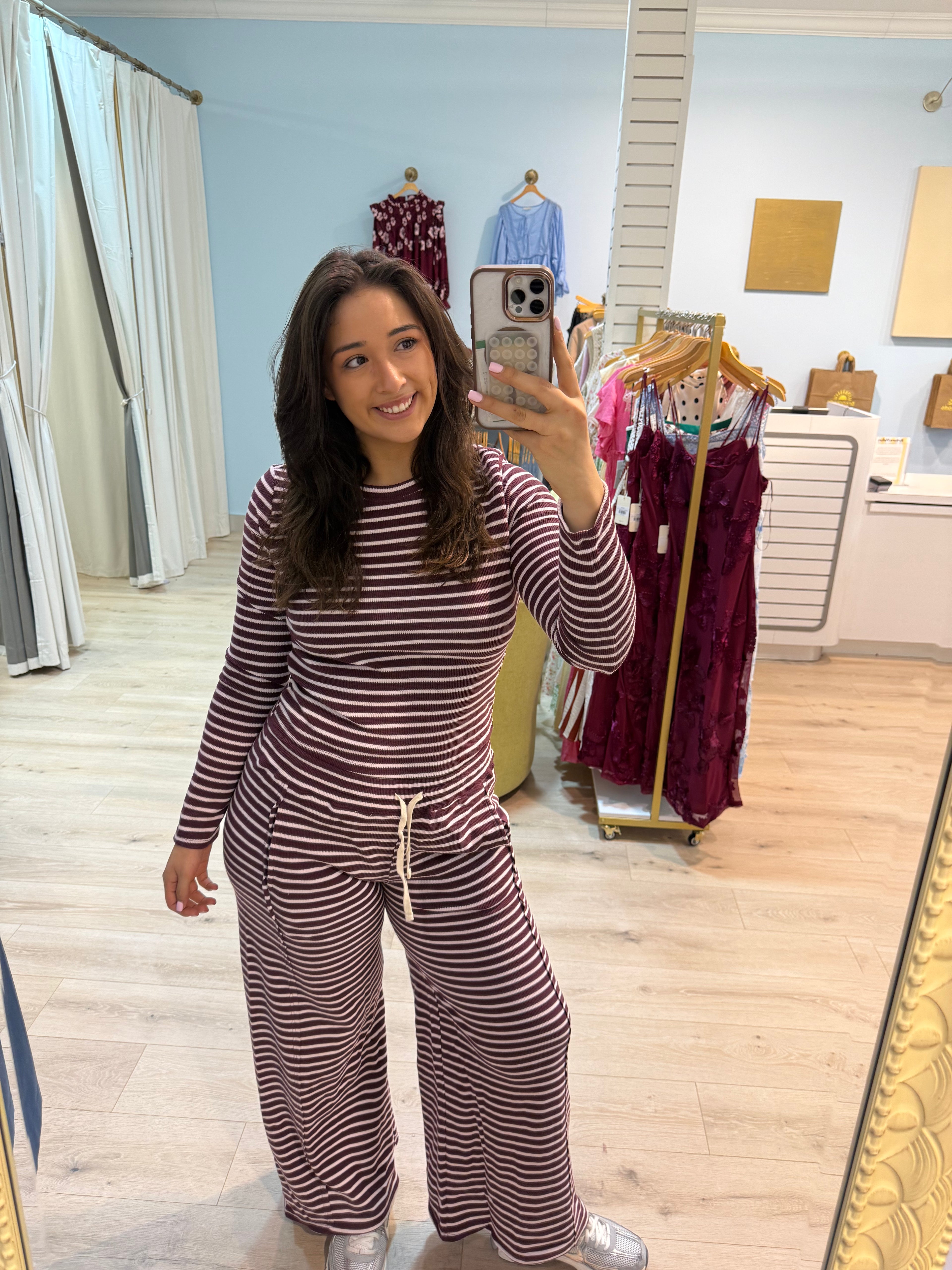 Dark Cherry Pants
