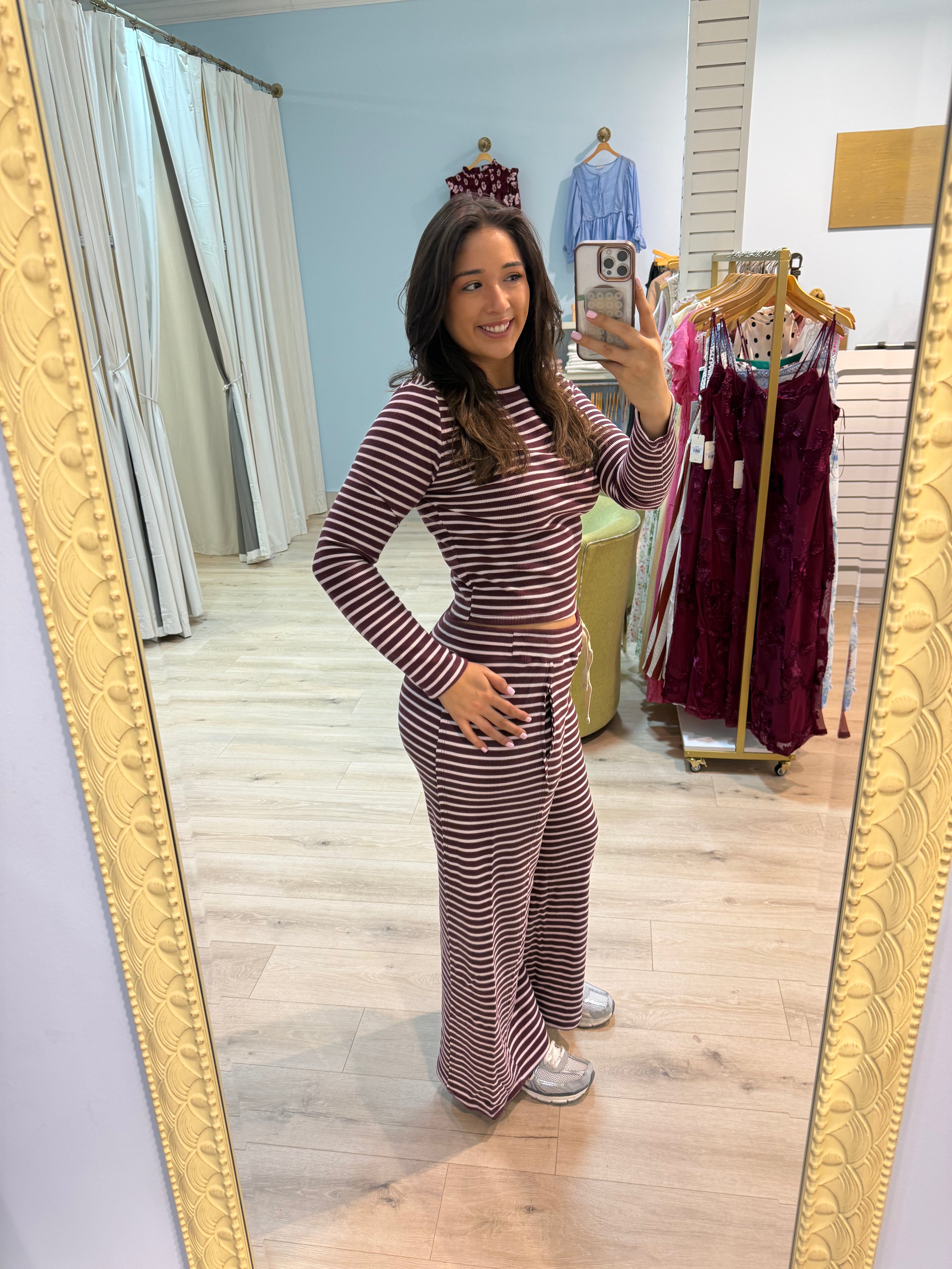 Dark Cherry Pants