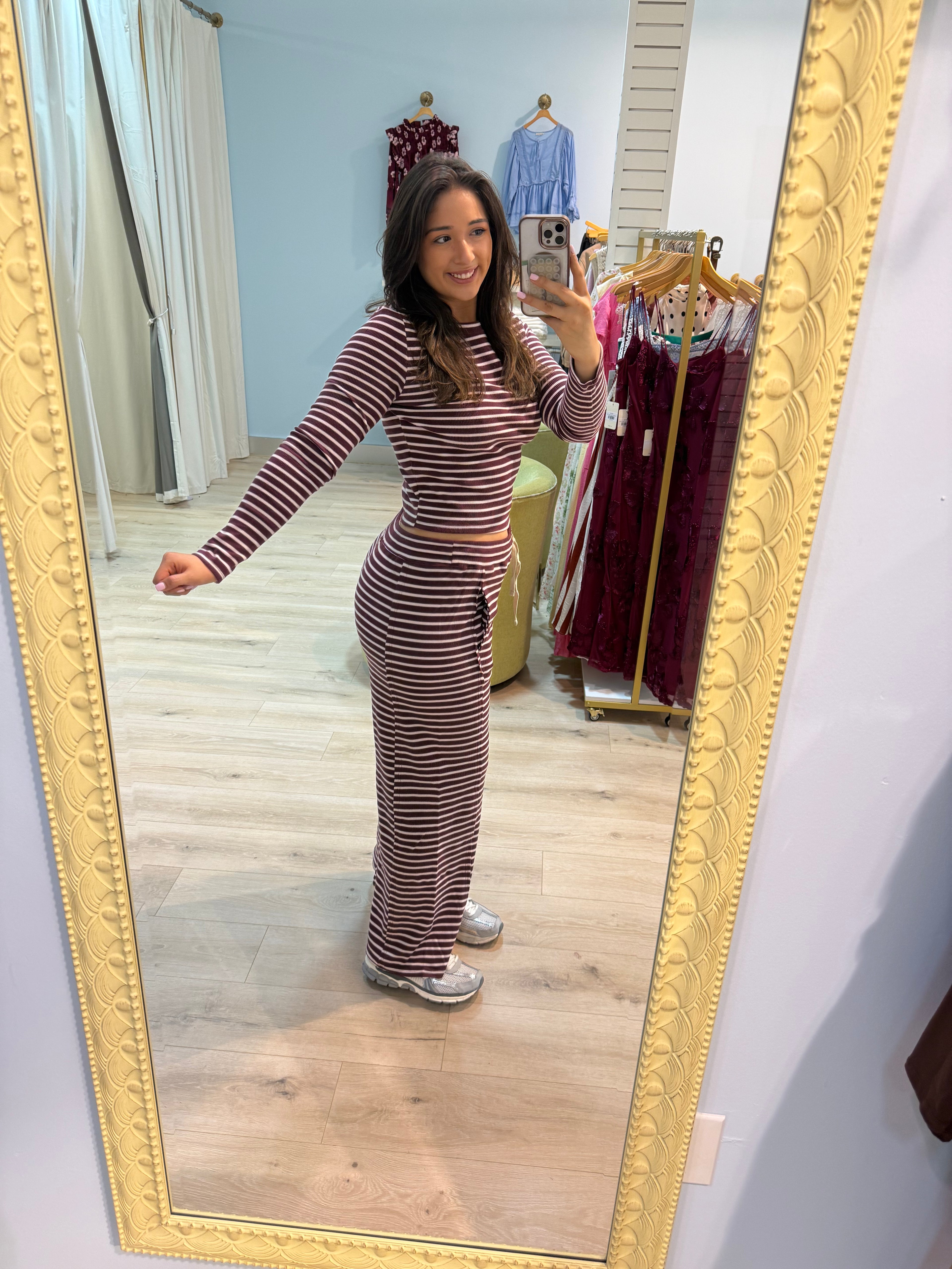 Dark Cherry Pants