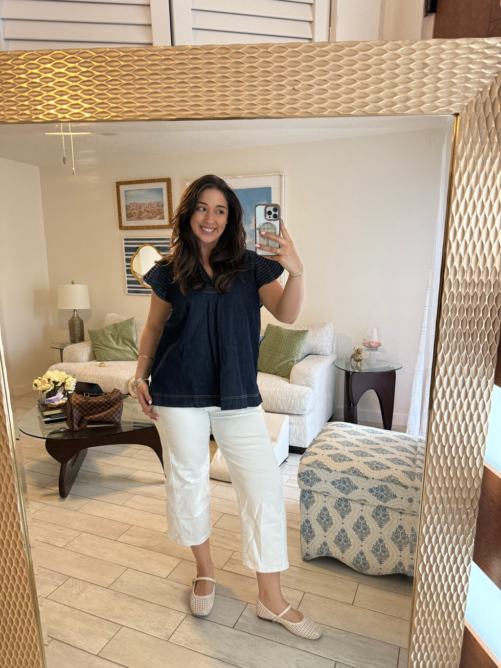 The Denim Blouse