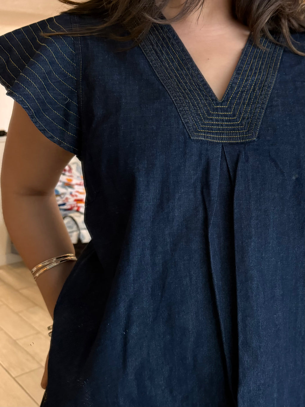 The Denim Blouse