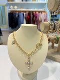 double cross necklace