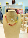 colorful bead necklace