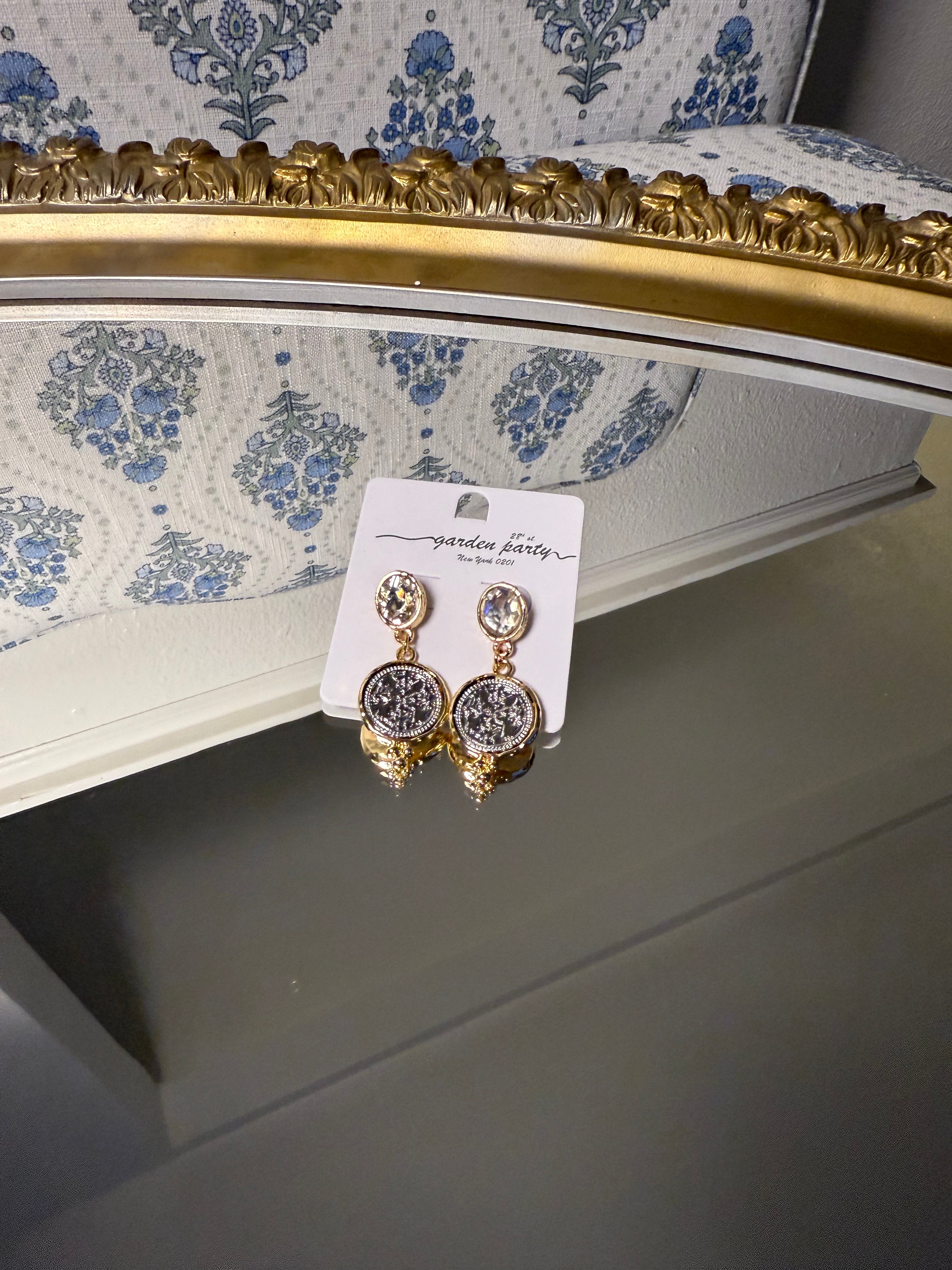 crystal stud earrings