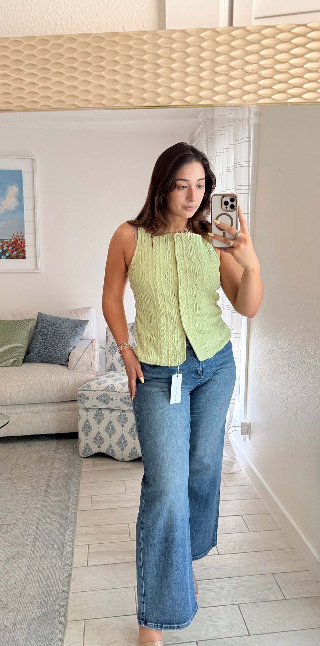 Medium wash denim jeans