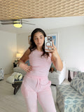 Lounge pant set w/ studs