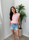 western pocket denim shorts