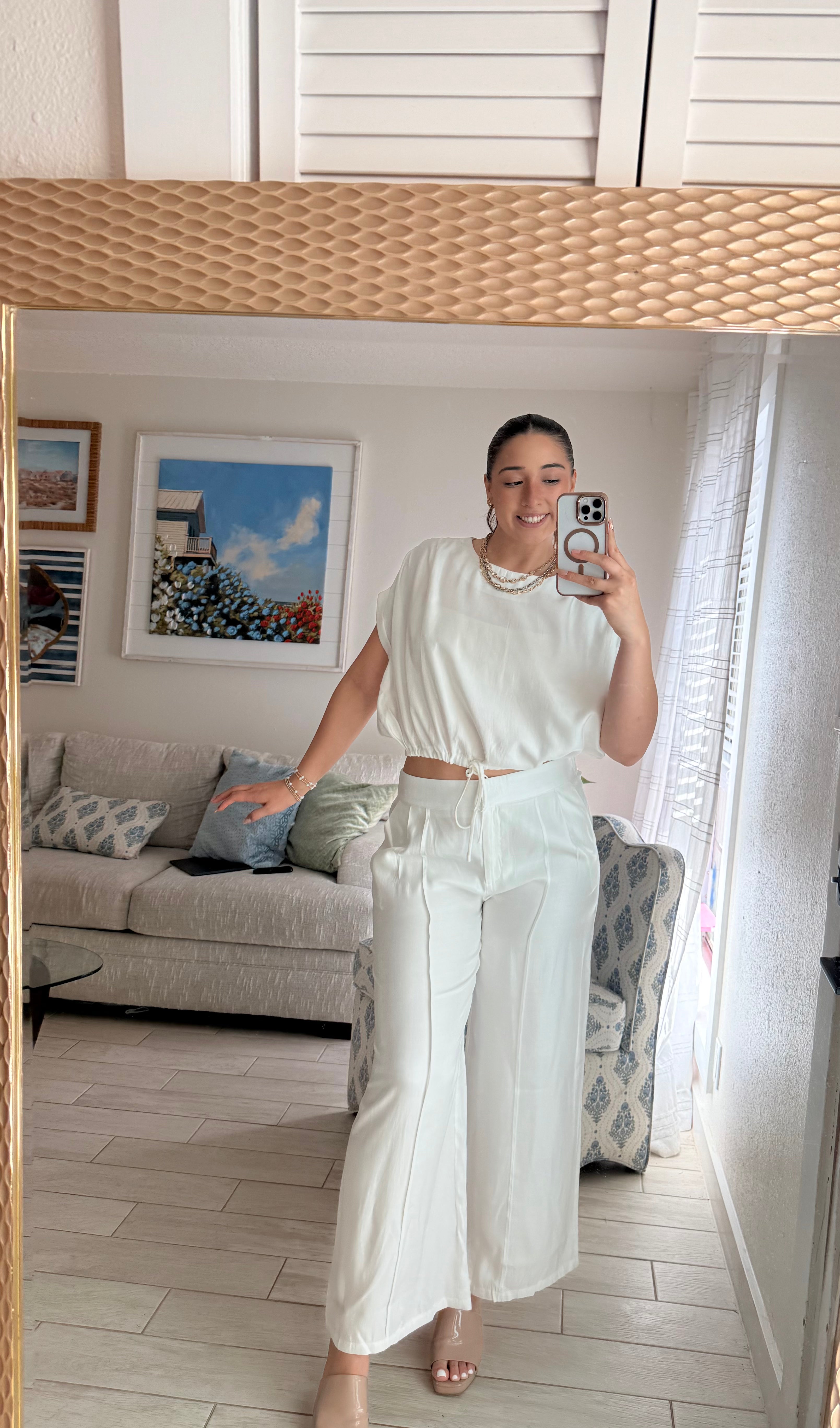 silky wide leg pant