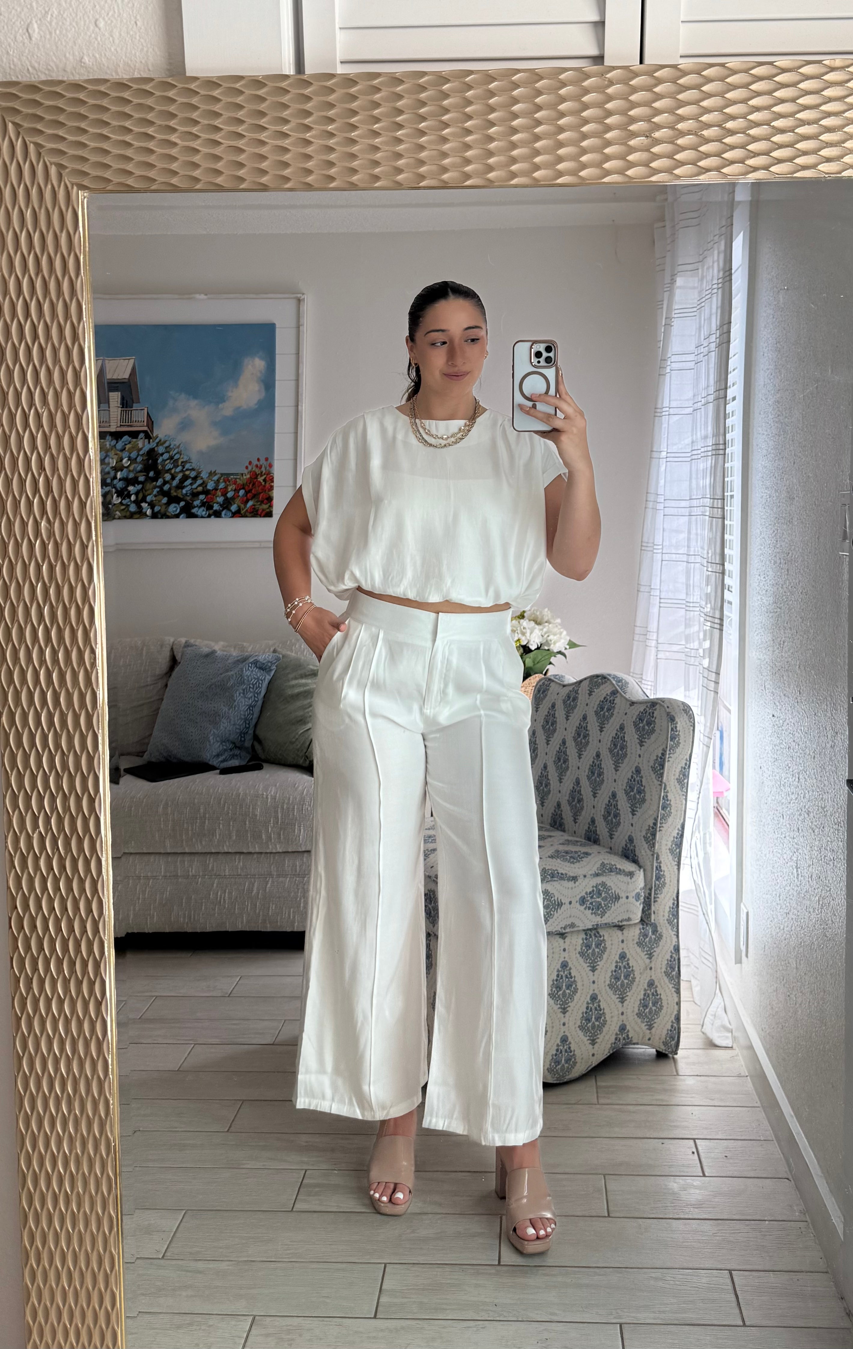 silky wide leg pant