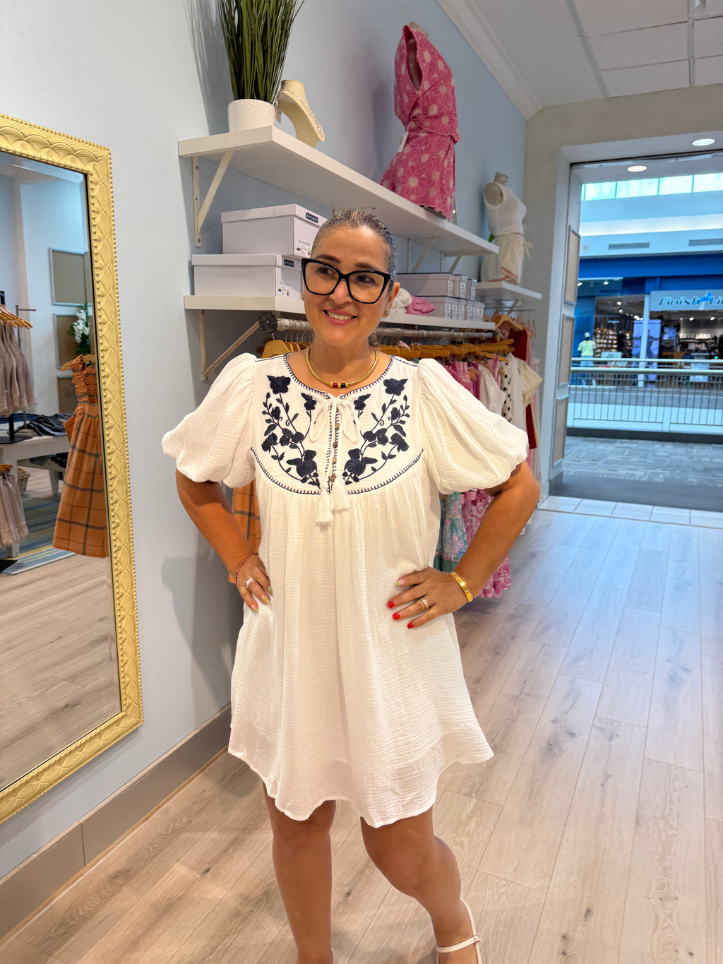 white 100% cotton dress