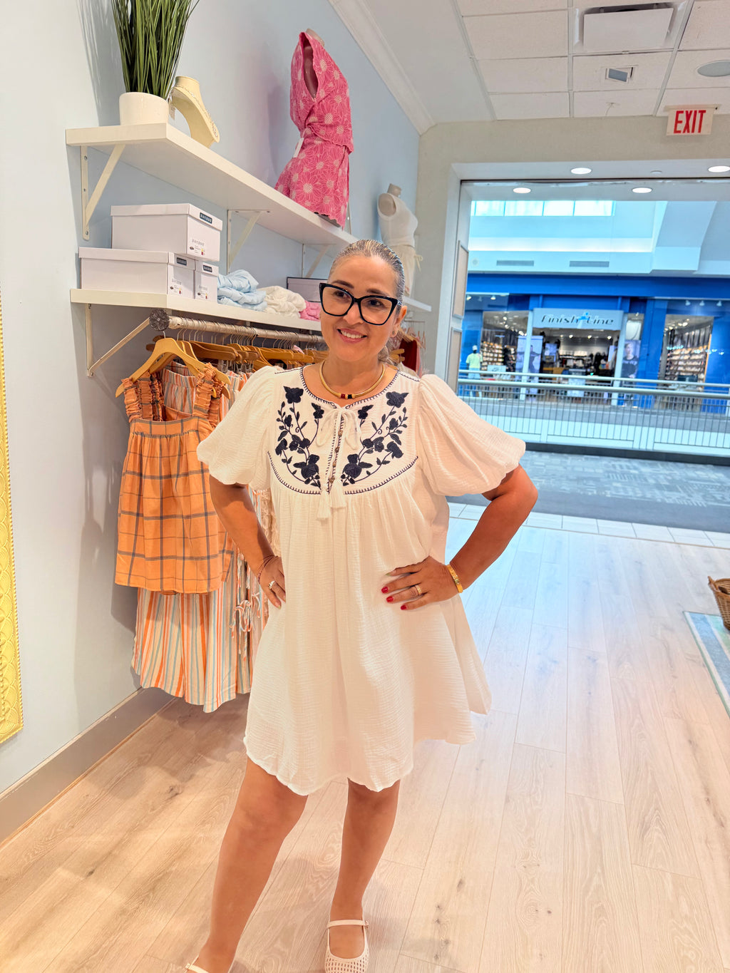 white 100% cotton dress