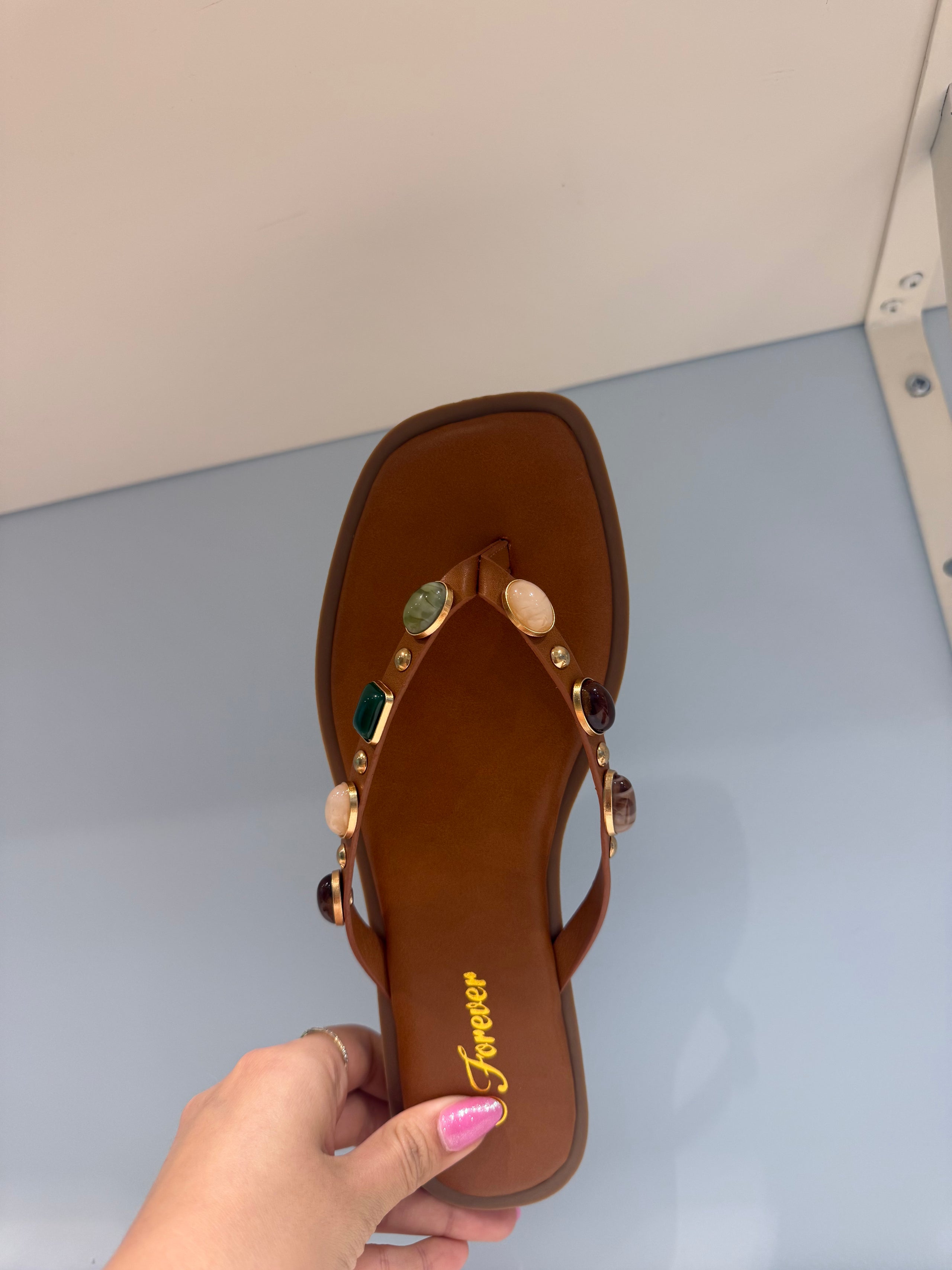 gem stone sandals