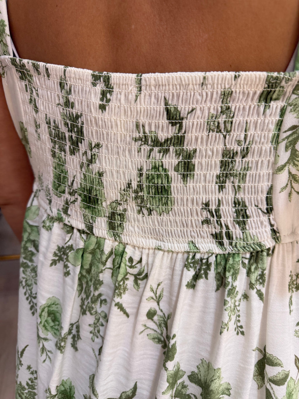 plus size green print dress