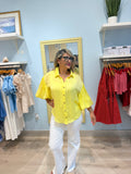 button up top with bubble sleeves