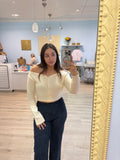off the shoulder cardigan