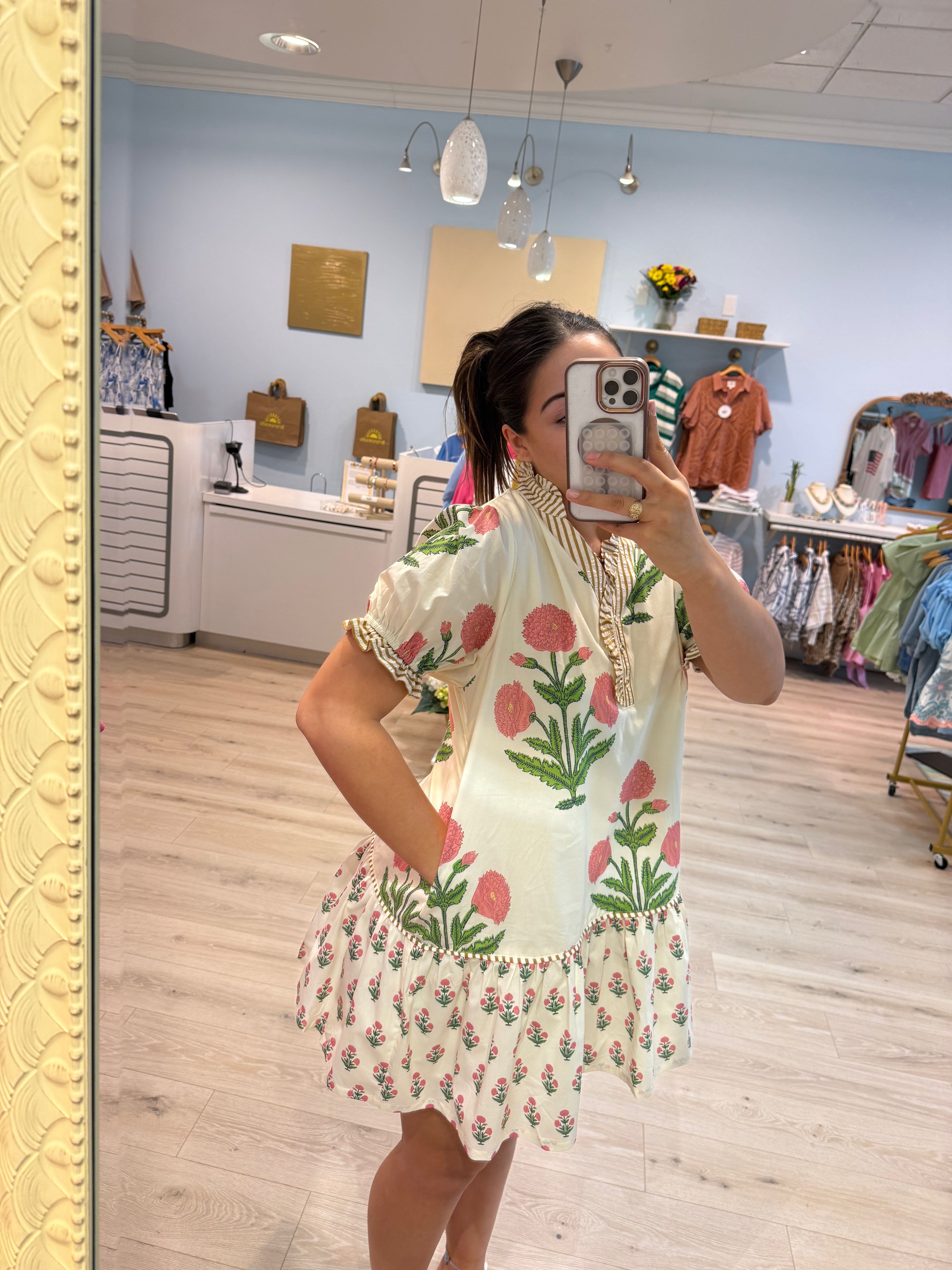 100% cotton daisy dress