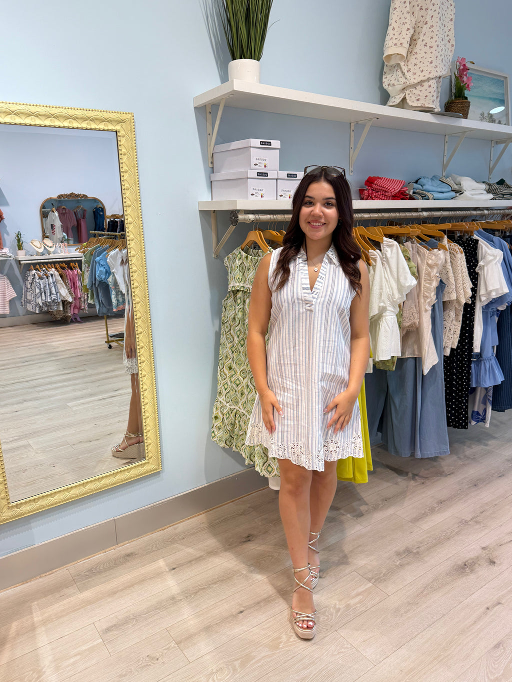 summer embroidered dress