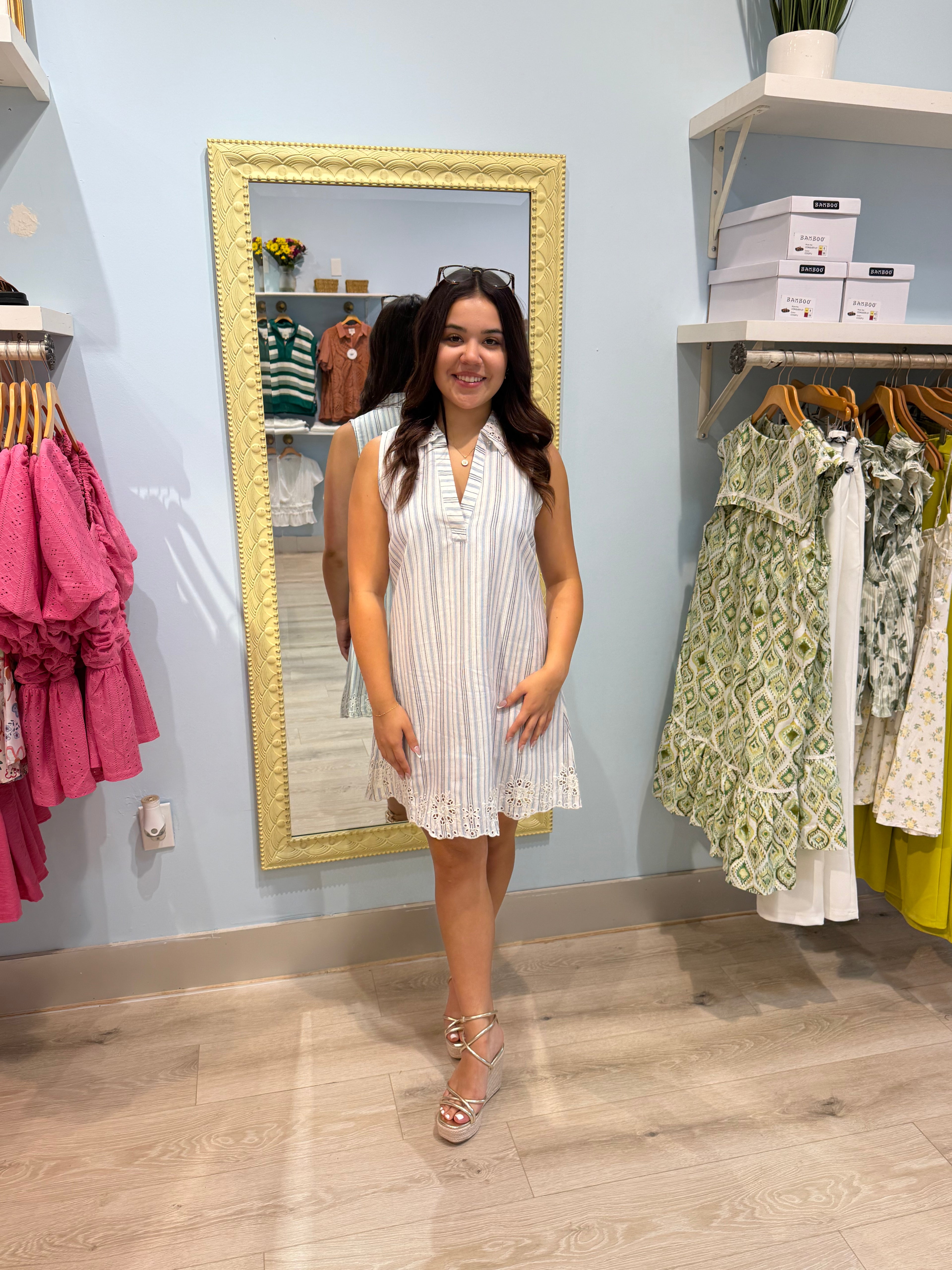 summer embroidered dress