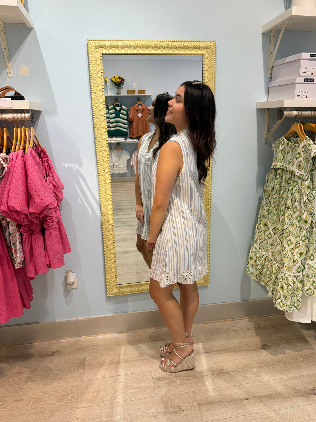 summer embroidered dress