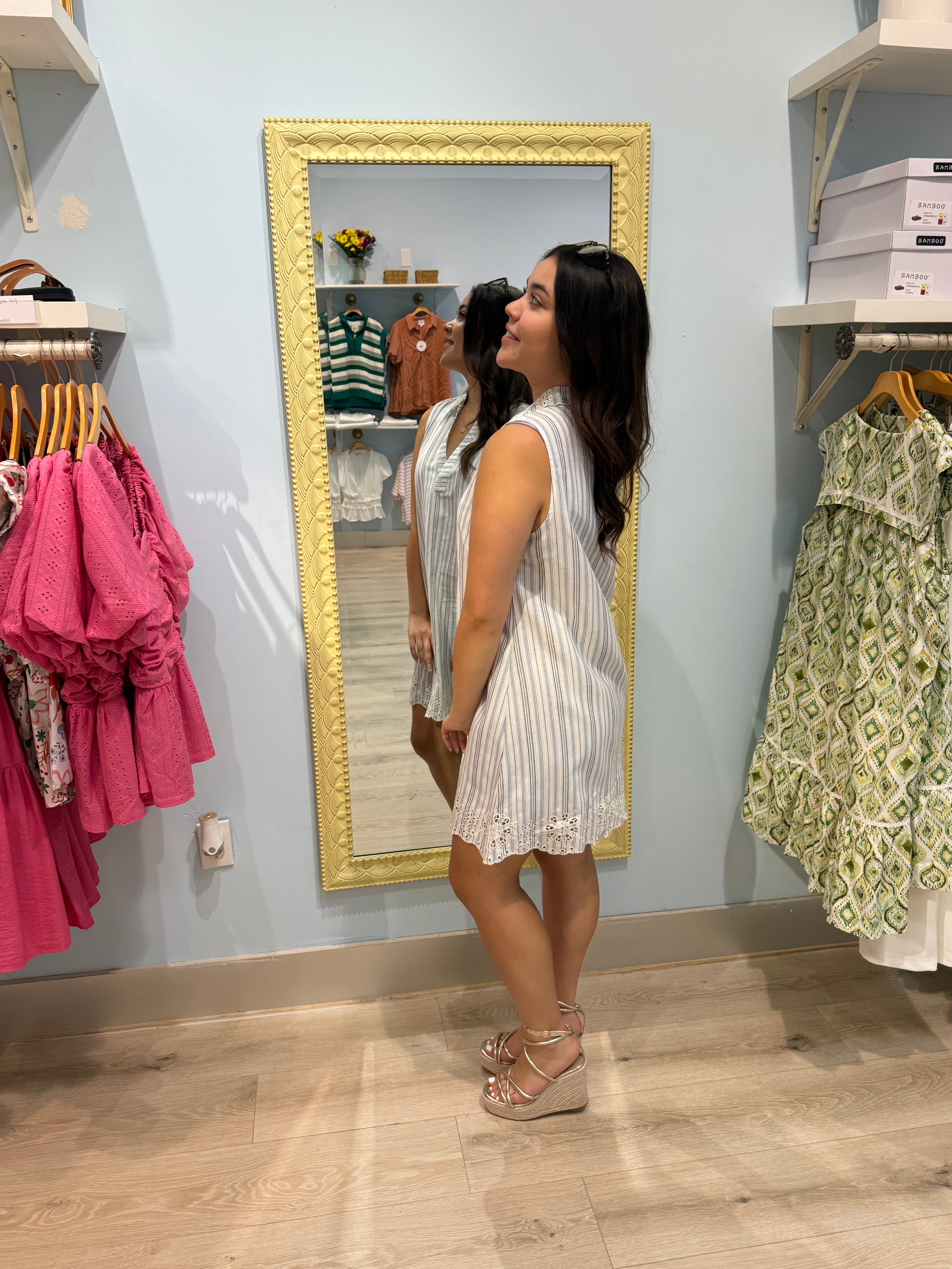 summer embroidered dress