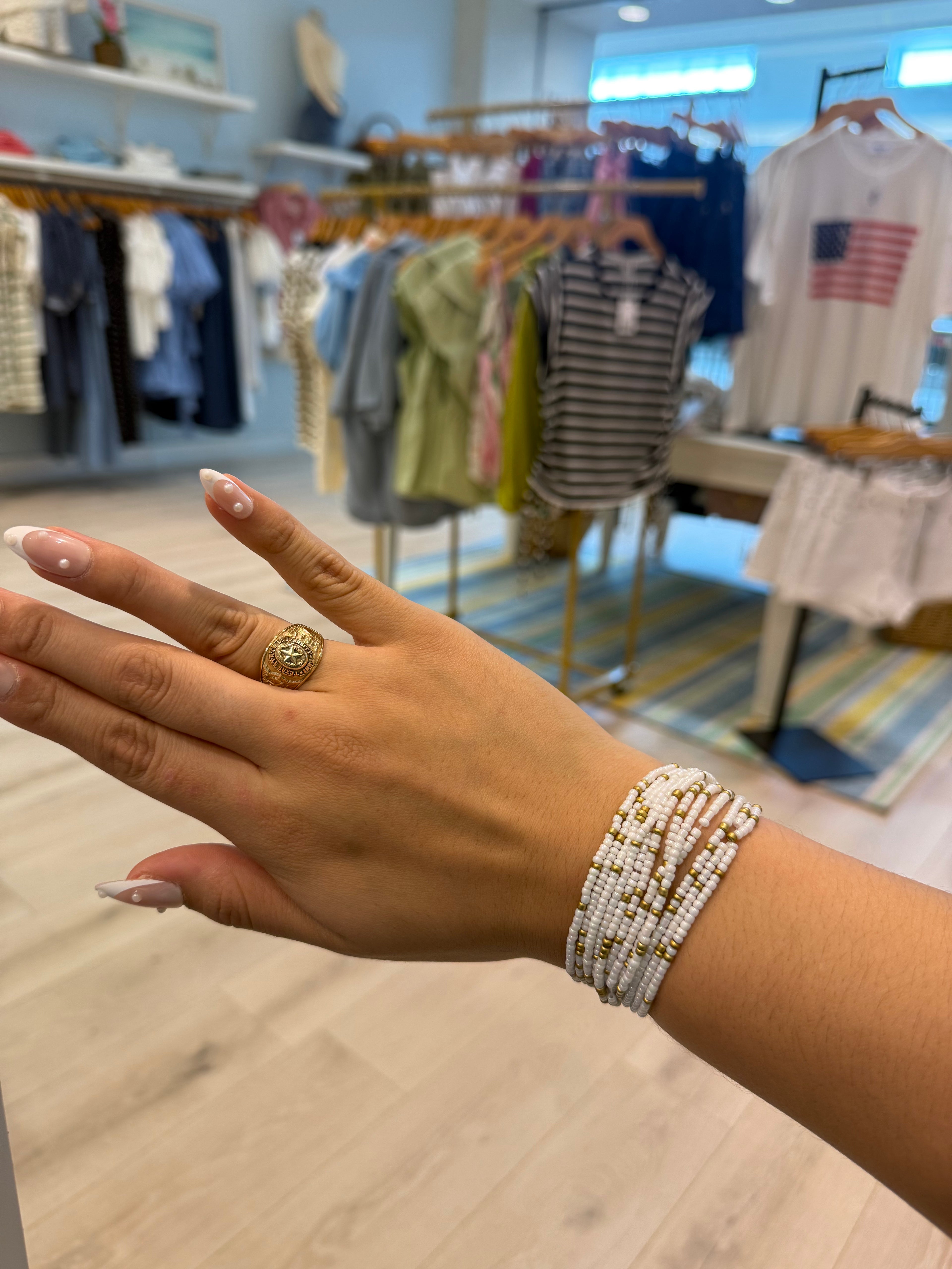 dainty beaded bracelete 12 pack