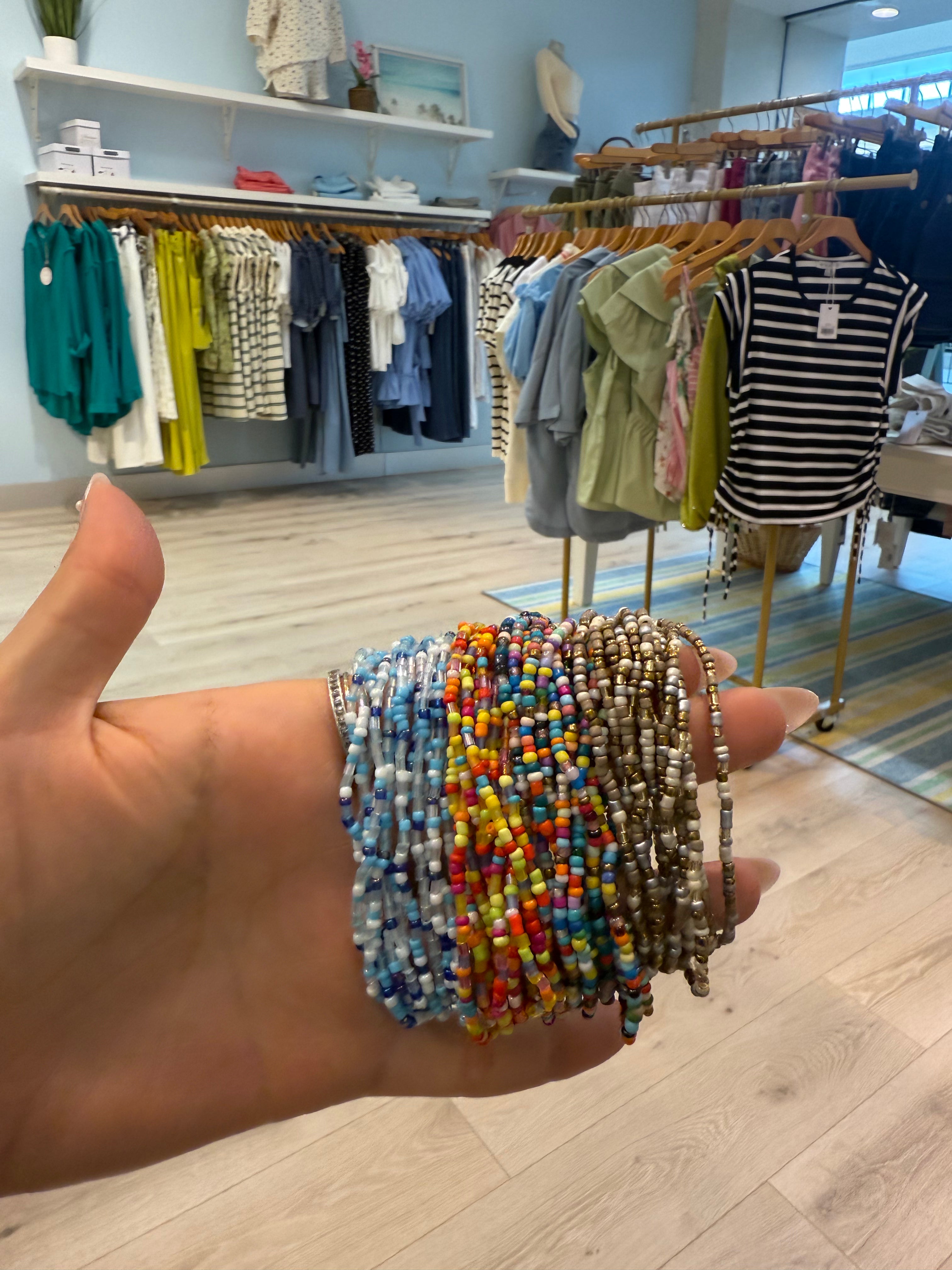 dainty beaded bracelete 12 pack